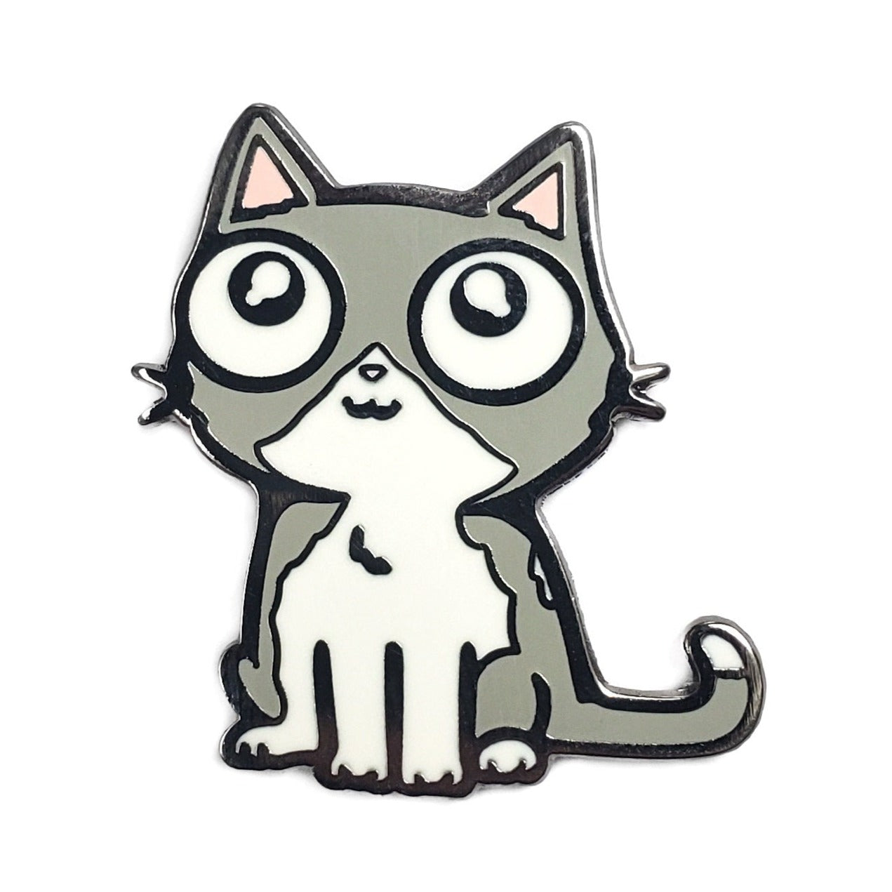 Gray Cat Pin