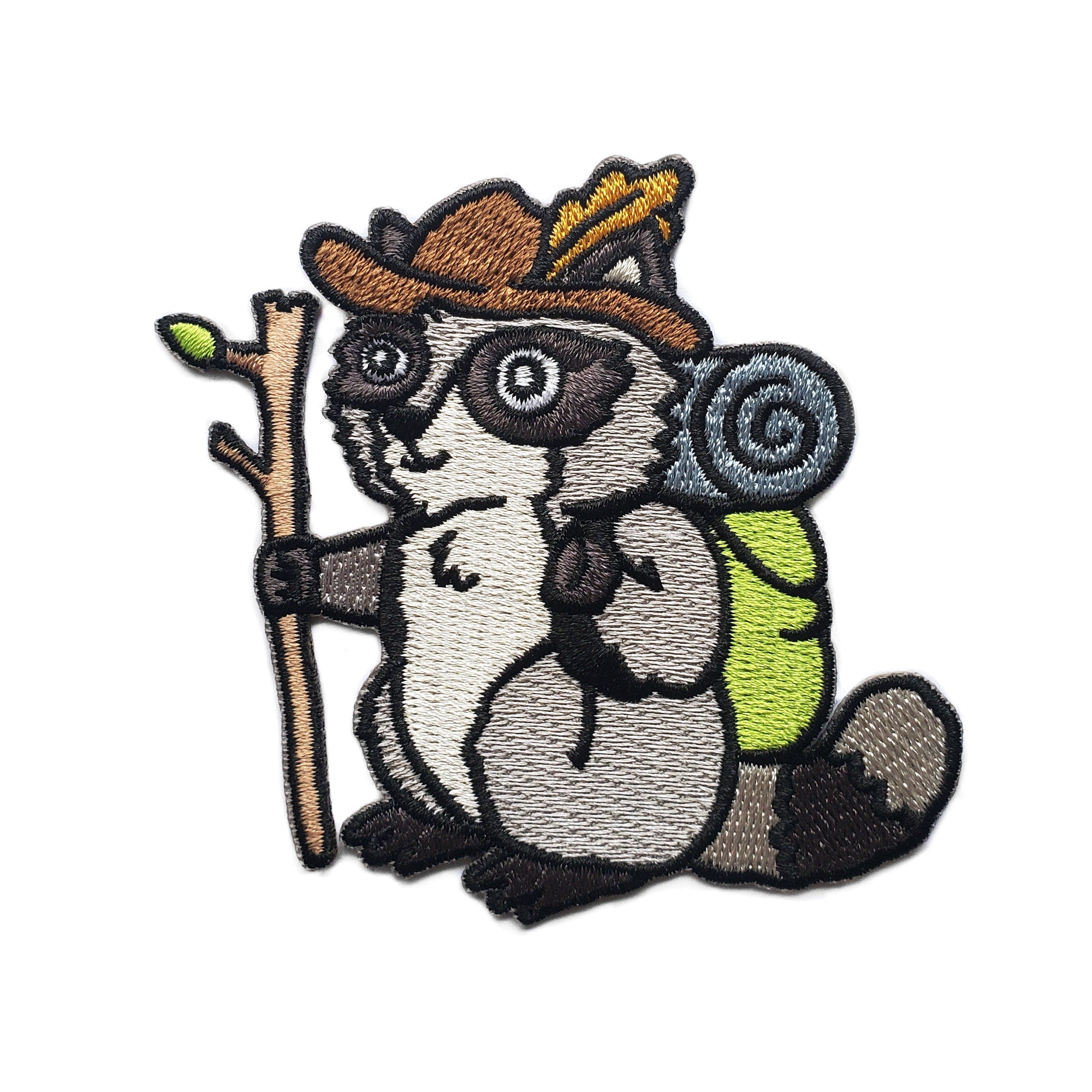 Raccoon Hiker Patch