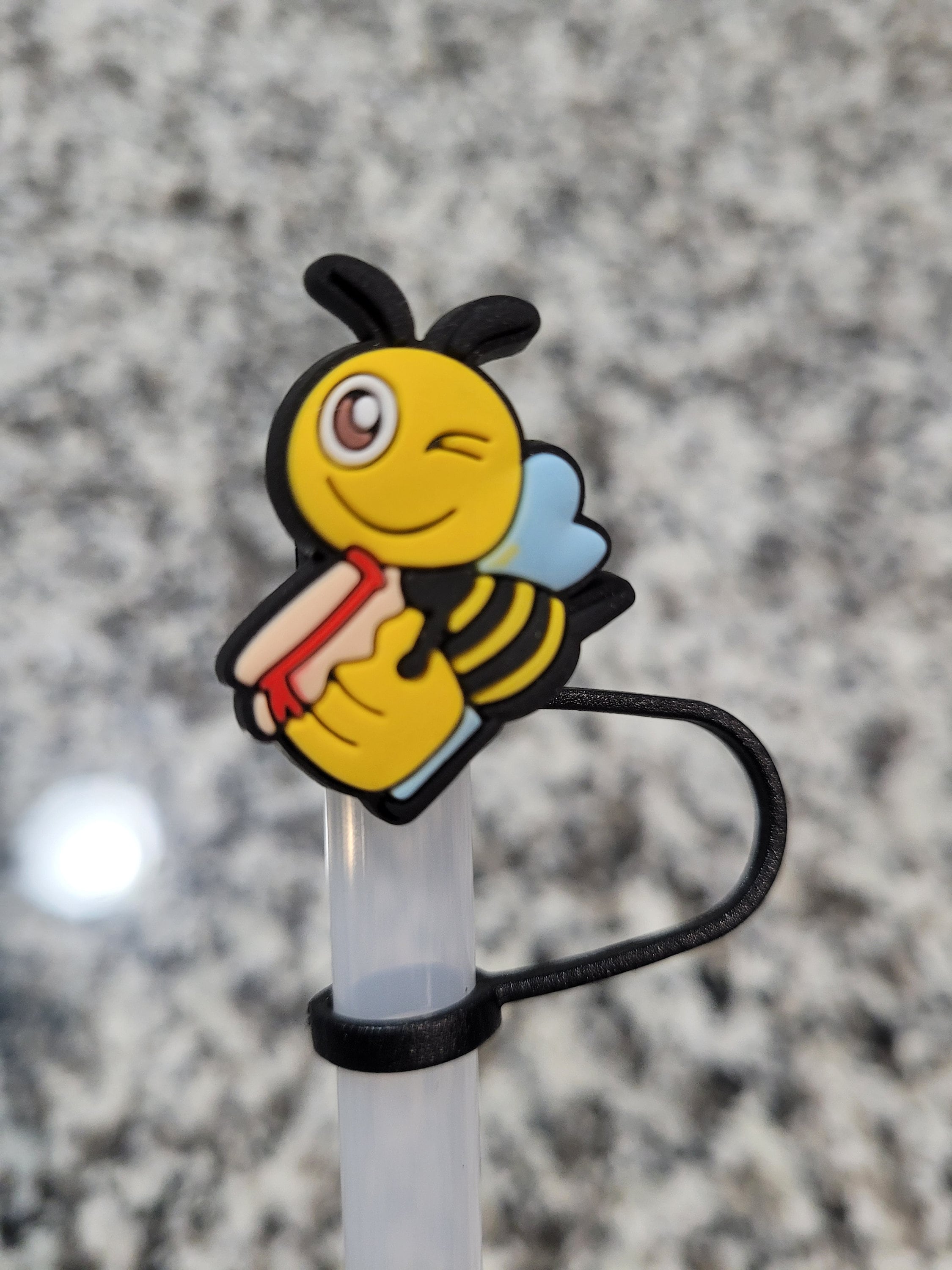 Honey Beez 10MM Silicone Strawtopper