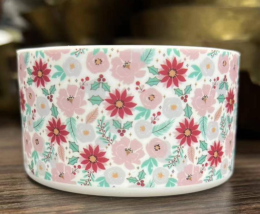 Christmas Blooms Silicone Boot Bumper Sleeve