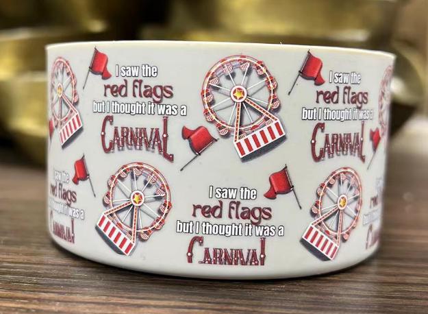 Red Flags Silicone Boot Bumper Sleeve for Tumblers