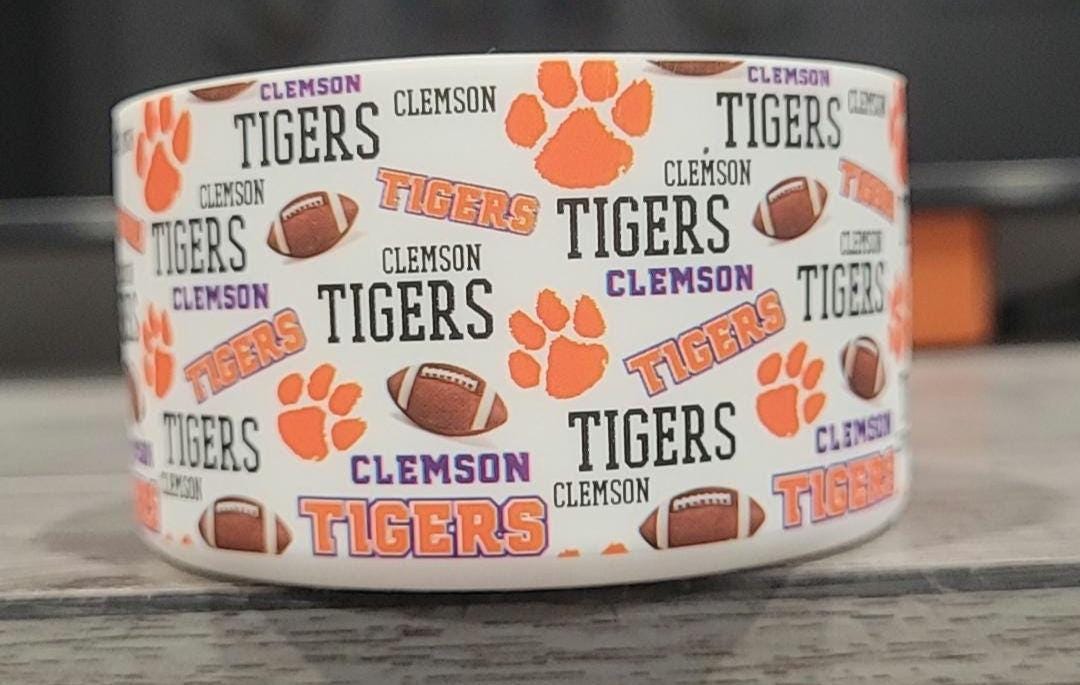 CLEMSON SILICONE BOOT BUMPER SLEEVE FOR TUMBLERS
