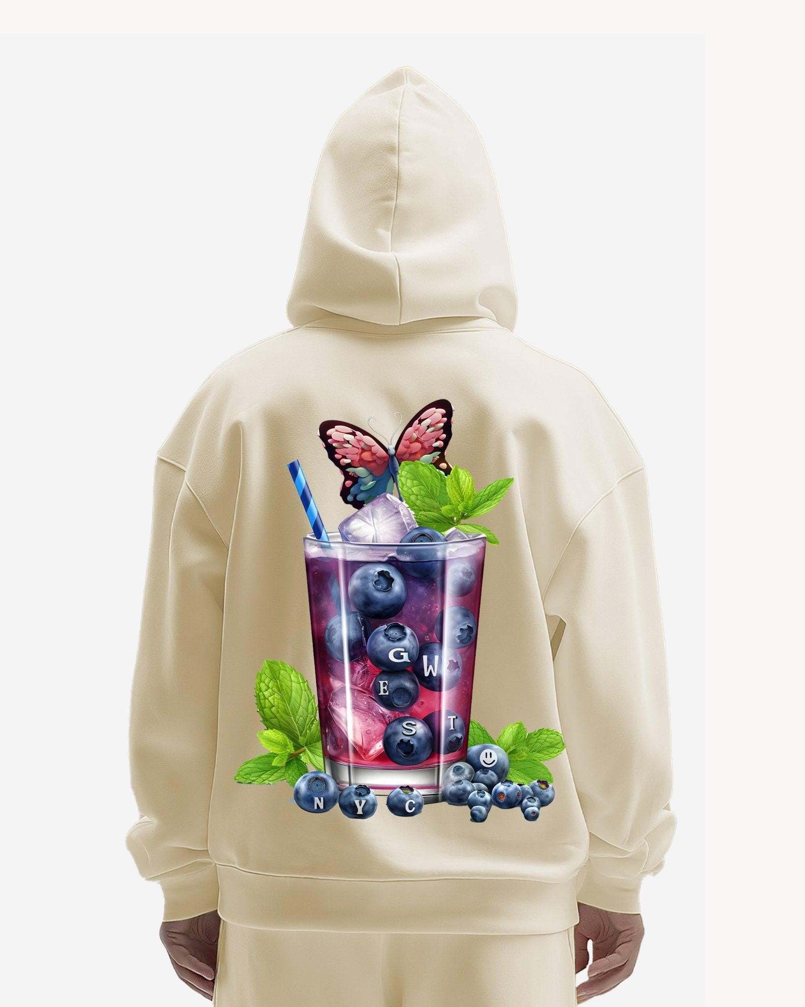 G West Mens Blueberry Mohito Heavy Premium Hoodie