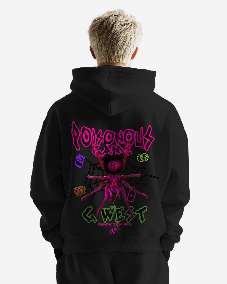 G West Mens Poison Game Heavy Premium Oversize Hoodie