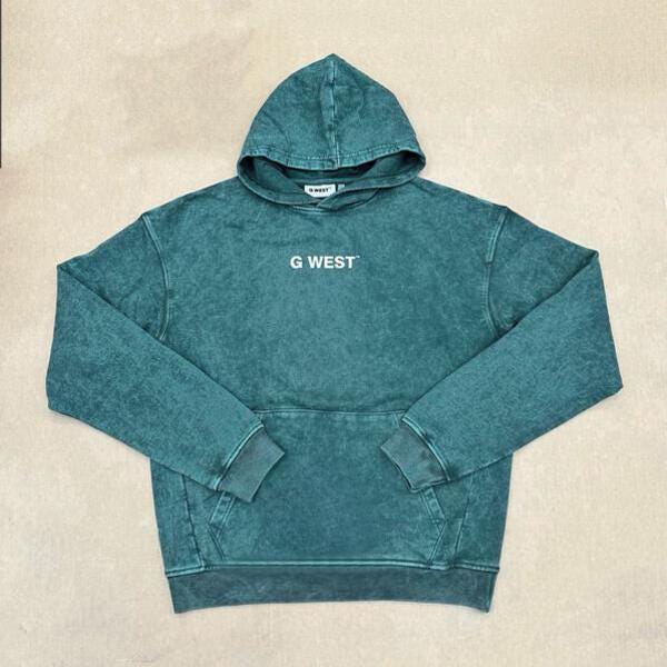 G West Mens Mens Encrypted Acid Wash Hoodie: Gwaphd2028 - 3 Colors