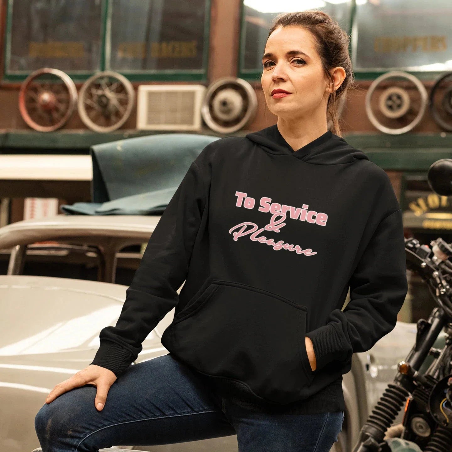 To Service &amp;amp; Pleasure Unisex Pullover Hoodie