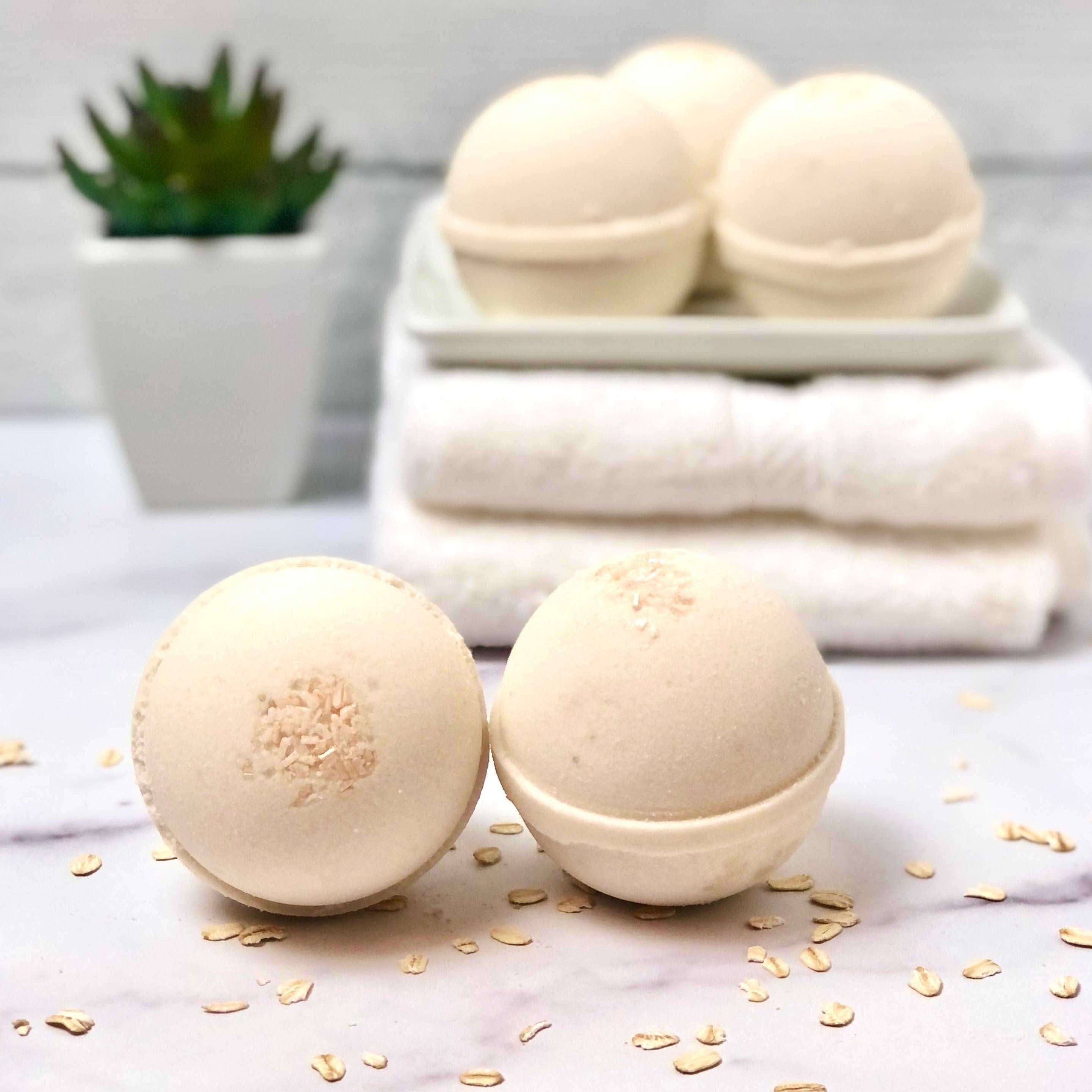 Oatmeal Milk &amp;amp; Honey Foaming Bath Bombs