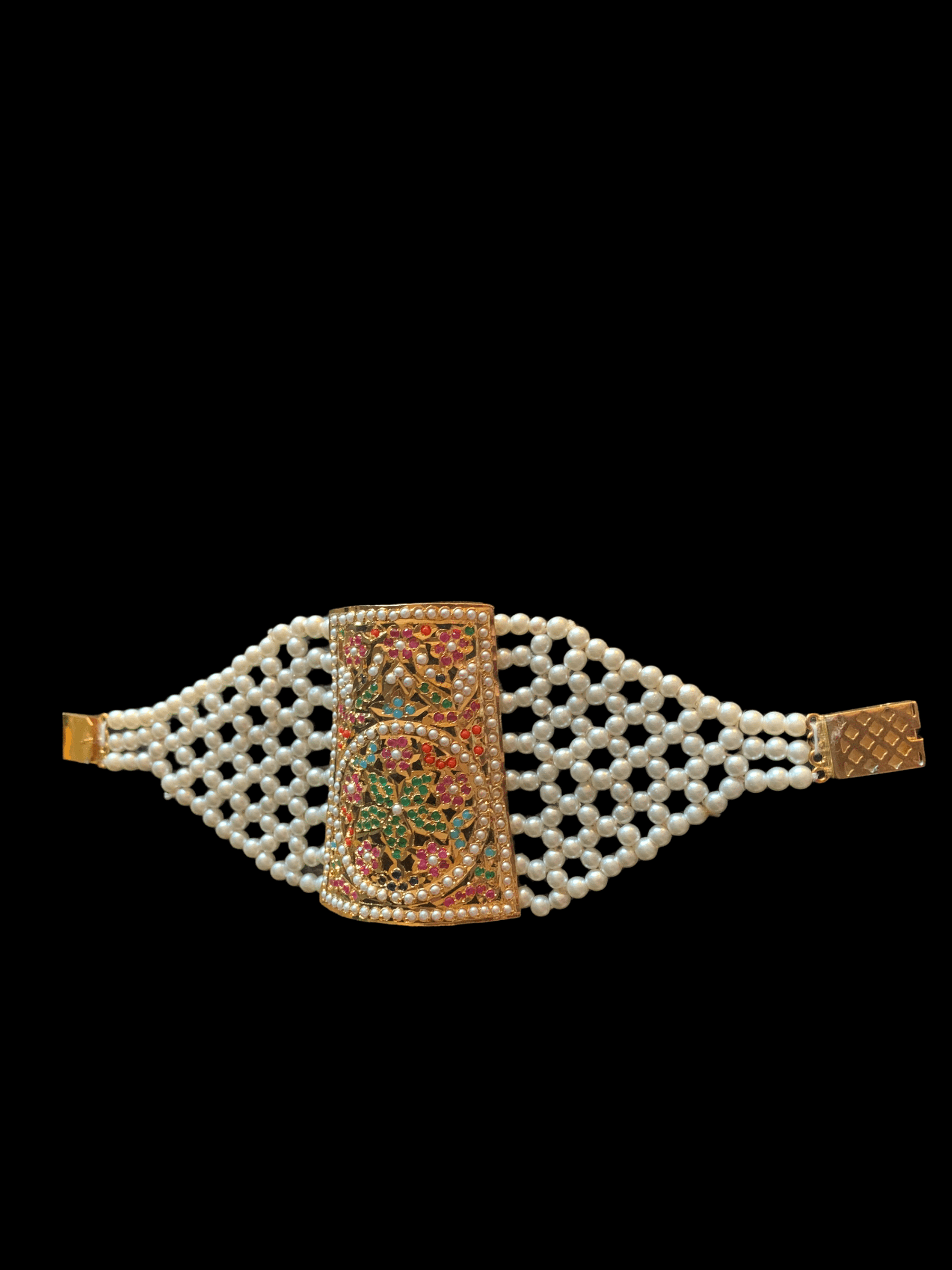 B82 Navratan Jadau bracelet (SHIPS IN 3 WEEKS )