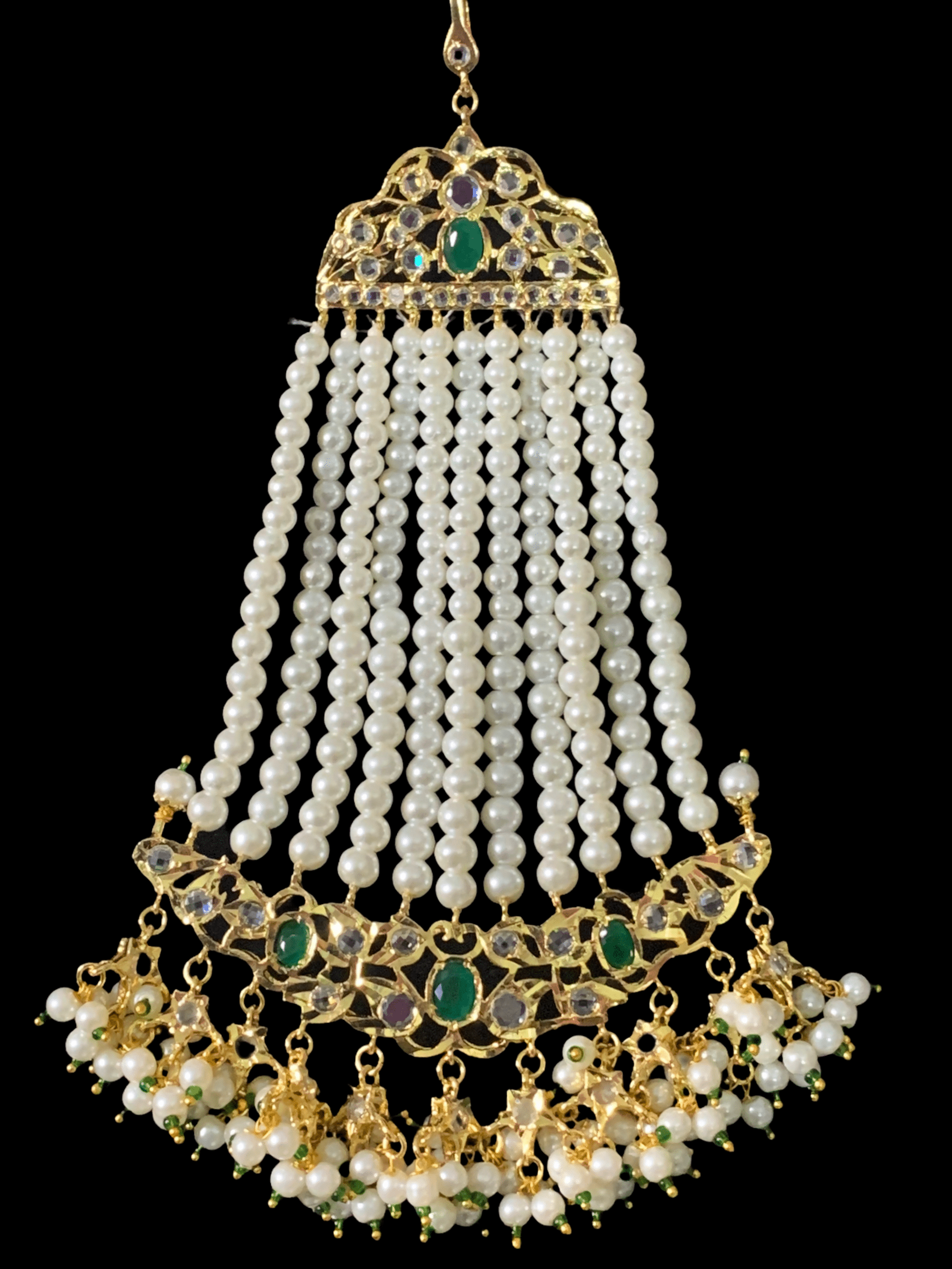 DJHR52 Nahera jhoomar in green    ( READY TO SHIP )