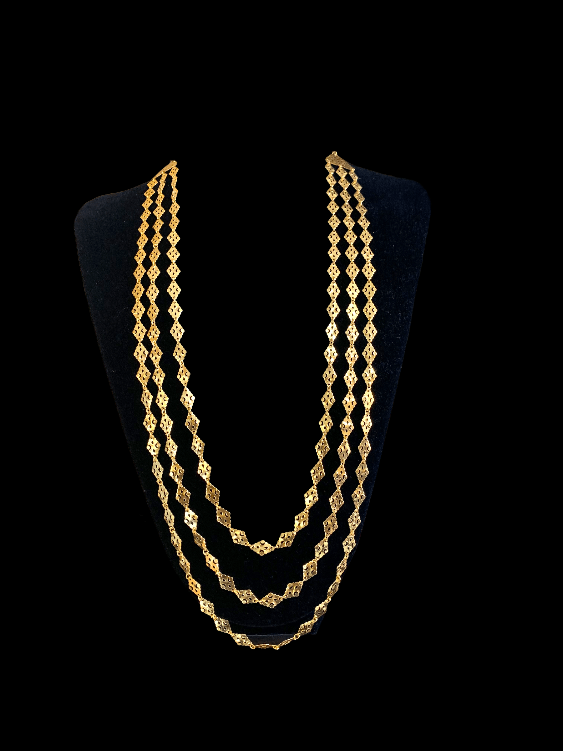 NS313 Chandan haar necklace  in gold plating  (SHIPS IN 3 WEEKS )