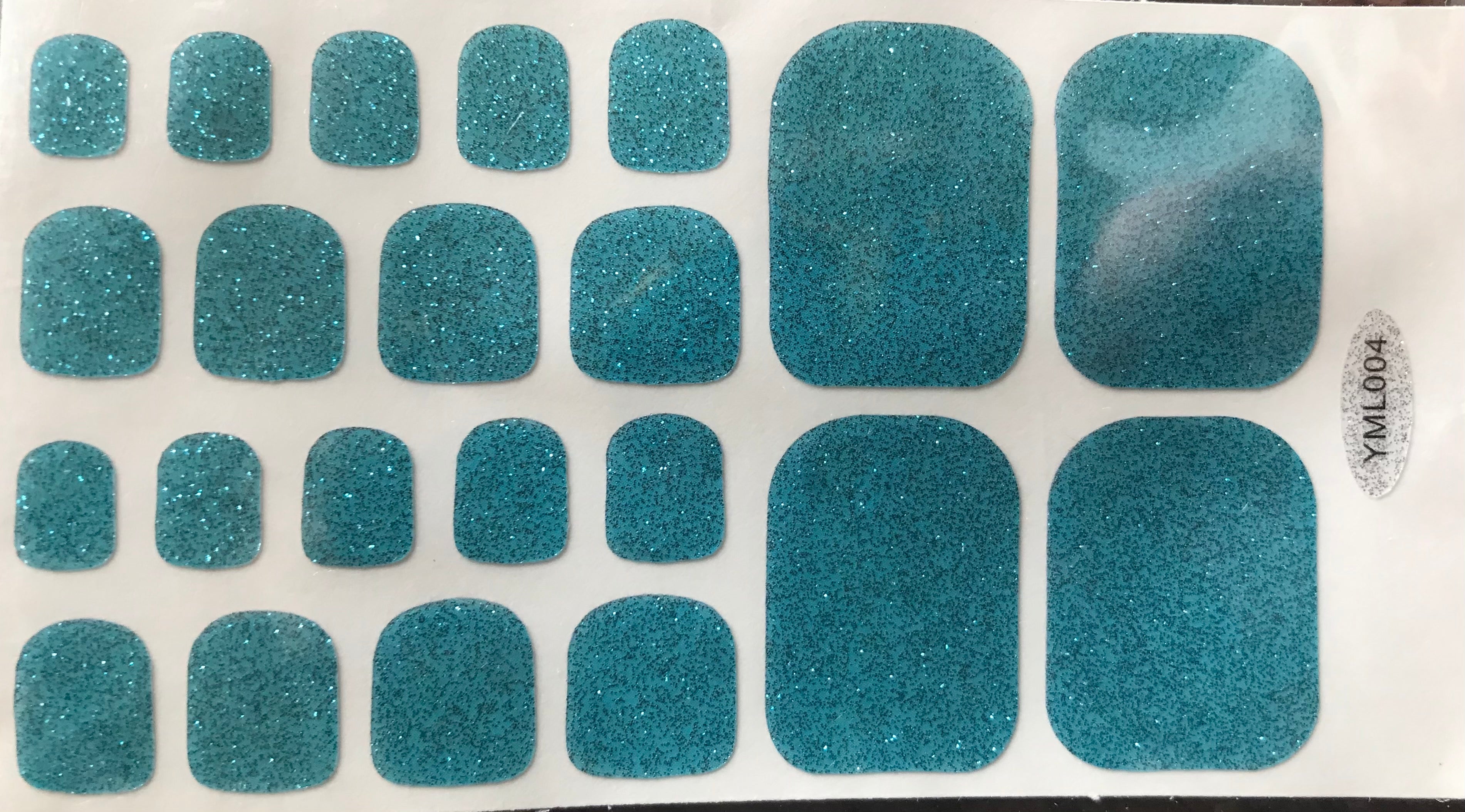 Kids &amp;amp; Toes - Light Teal Glitter