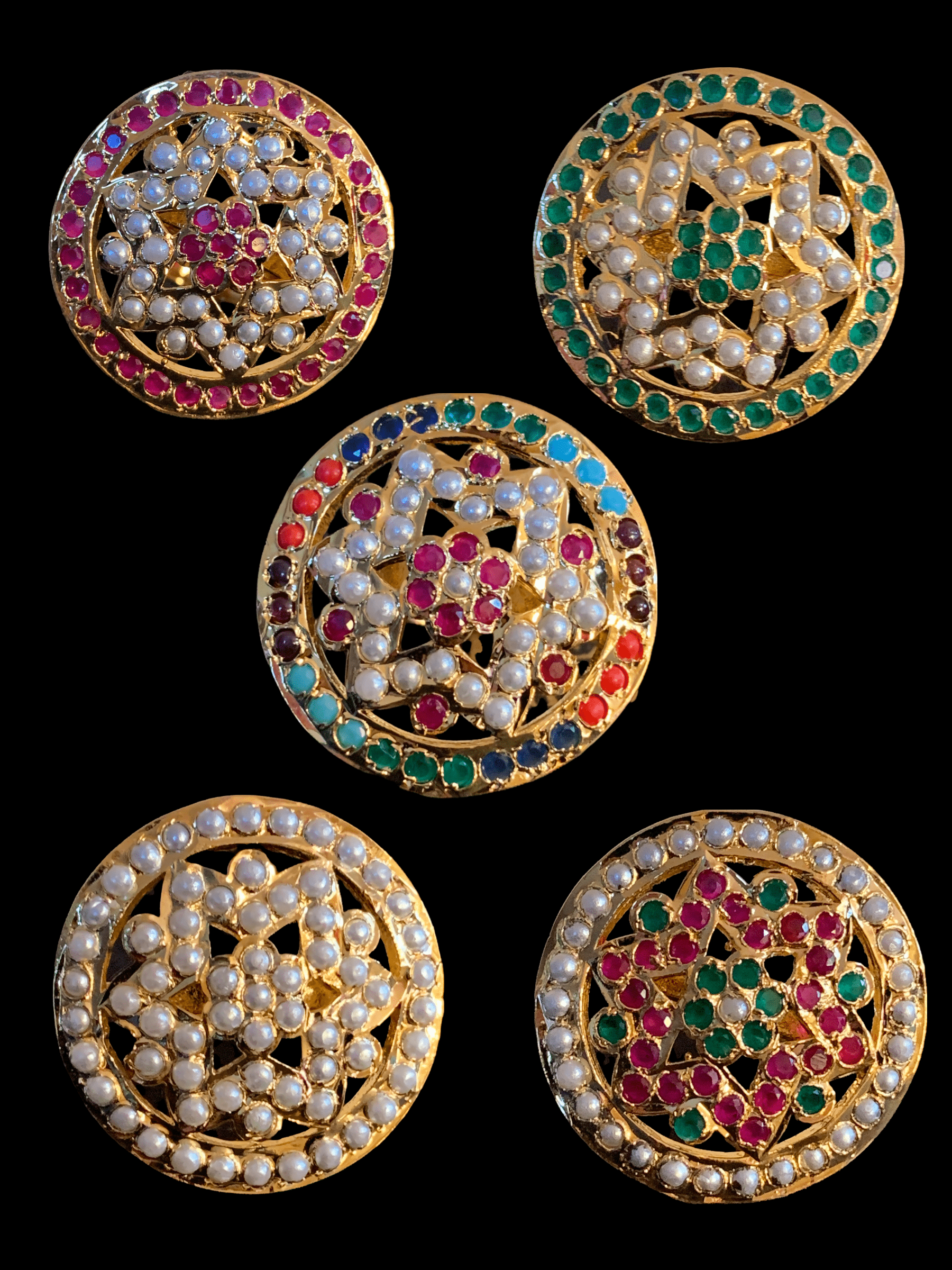 DJR116  jadau adjustable ring , ( READY TO SHIP )