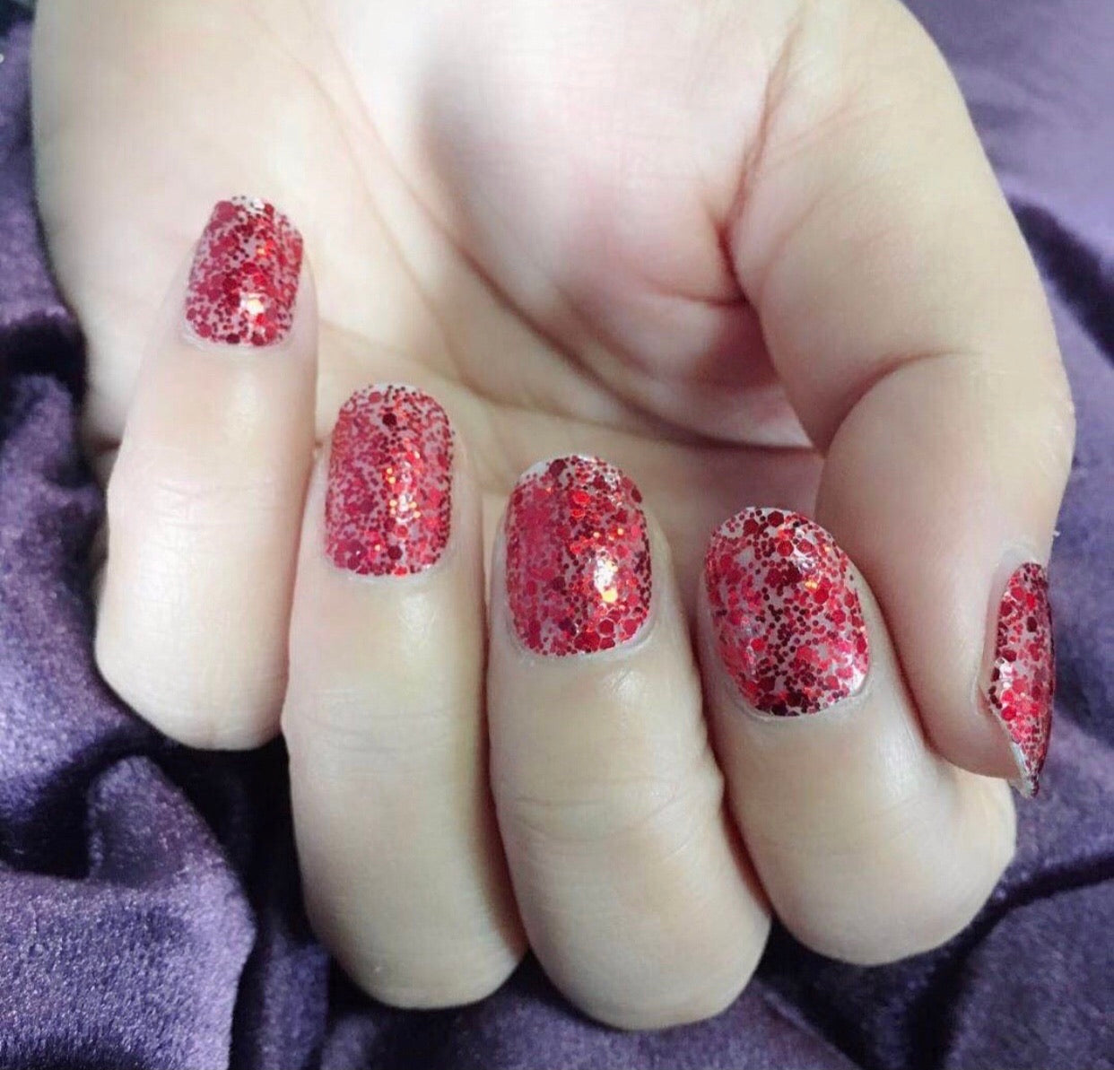 Red Confetti Sparkle