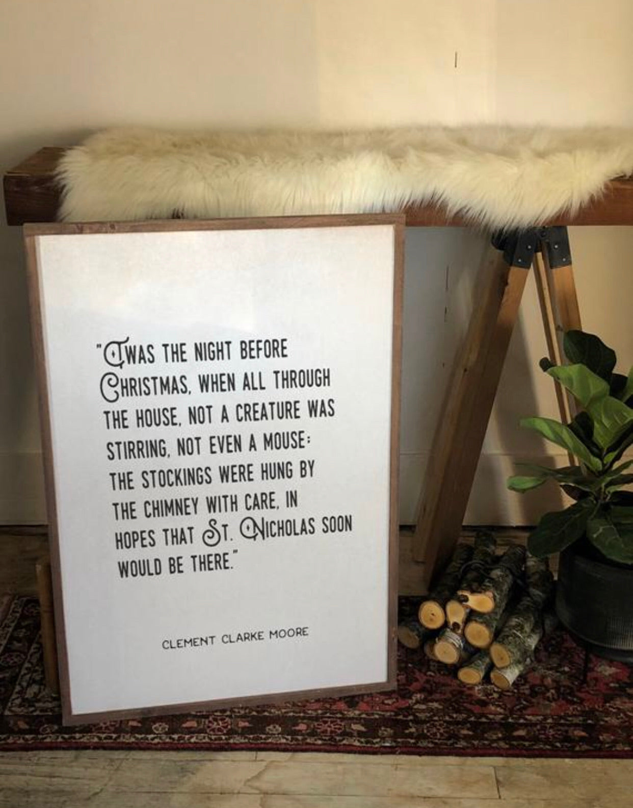 ‘‘Twas the night before Christmas white/black/darkoil