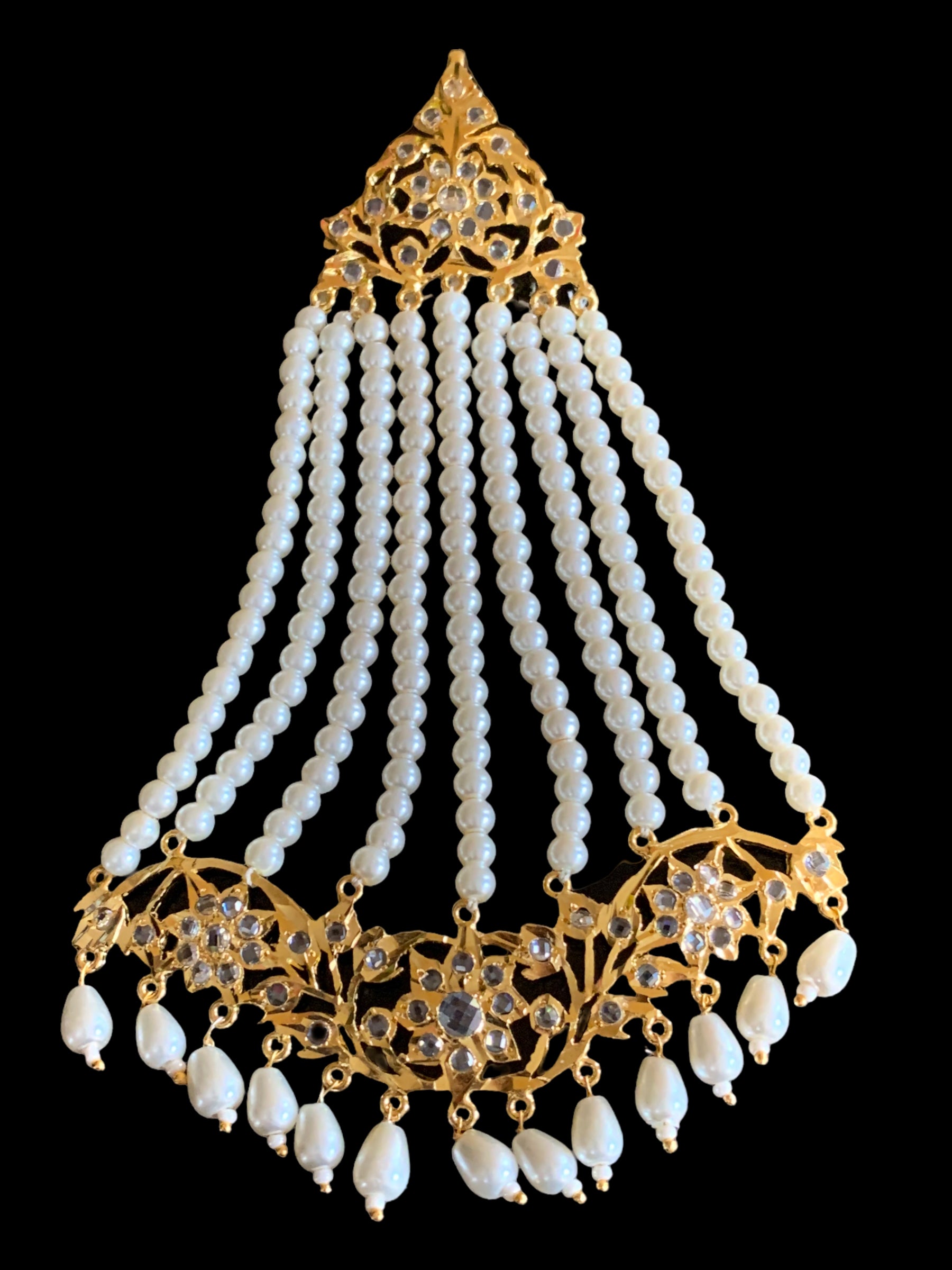 DJHR59 Abira jhoomar in pearls ( SHIPS IN 4 WEEKS )