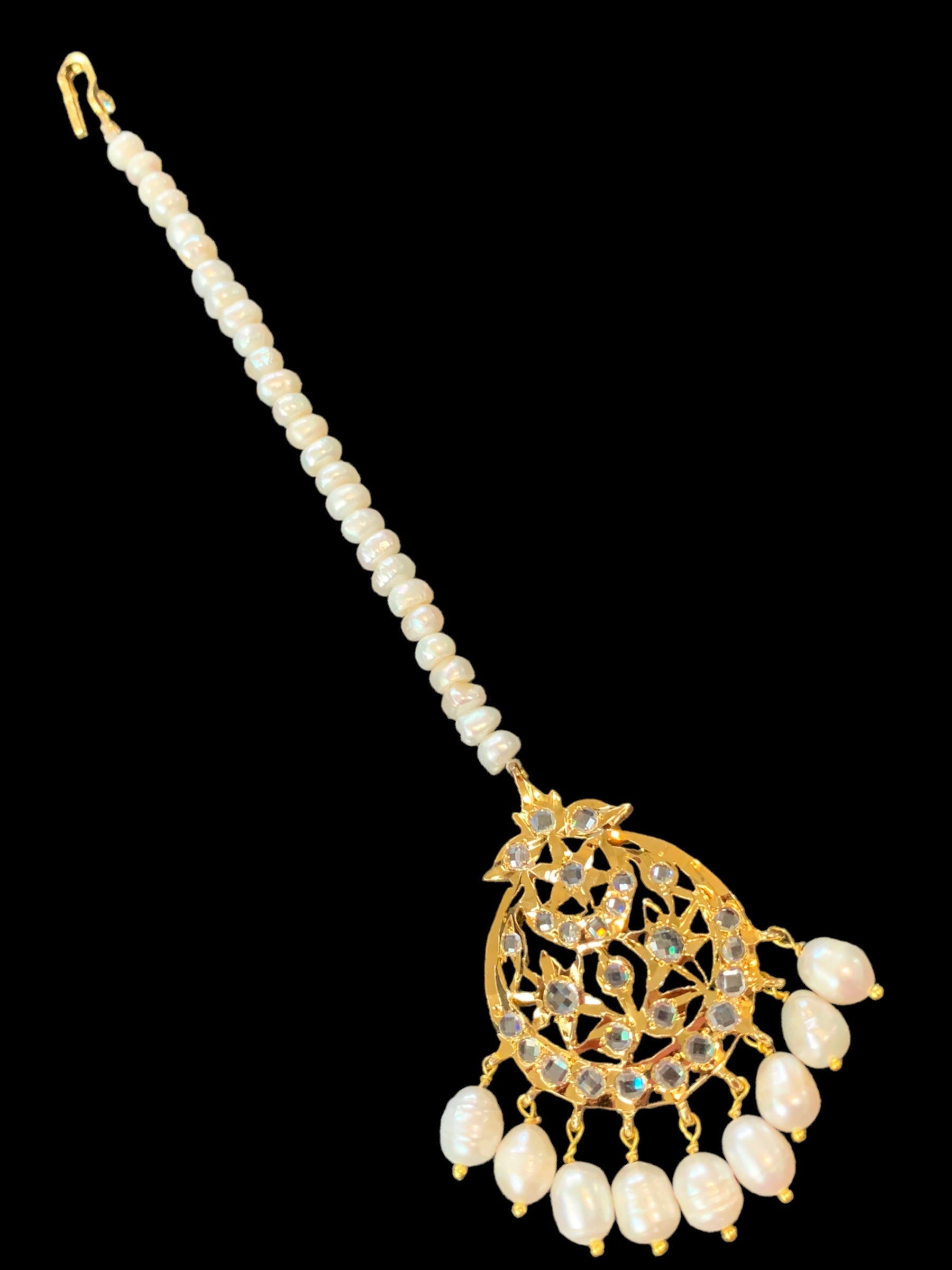 DJTK107 Lahar fresh water pearl  tika   ( READY TO SHIP )