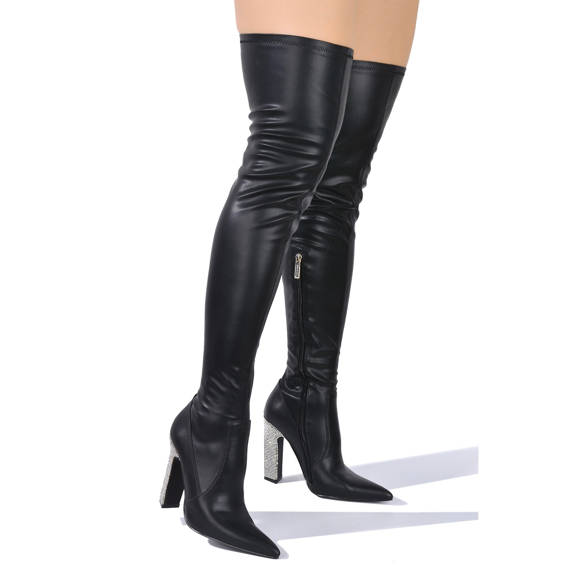 Belina w/ Bling Heels - Black