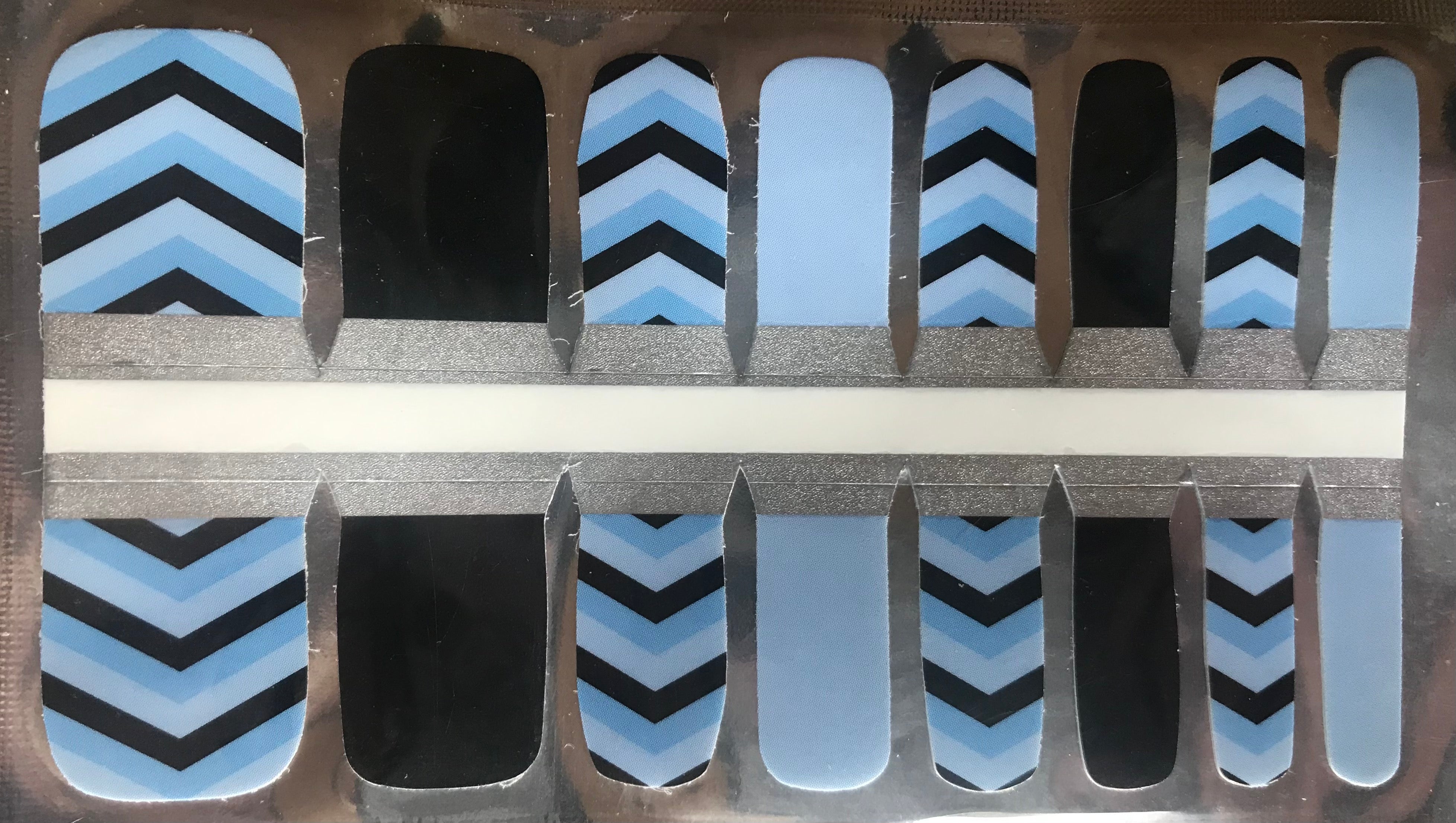 Pedis, Petites &amp;amp; Kids - Periwinkle Chevron