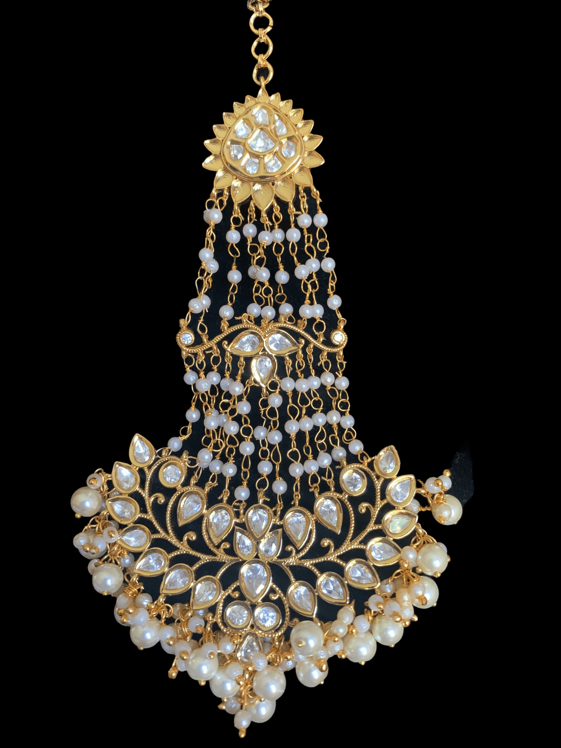 DJHR26  polki jhoomar - white   ( READY TO SHIP )