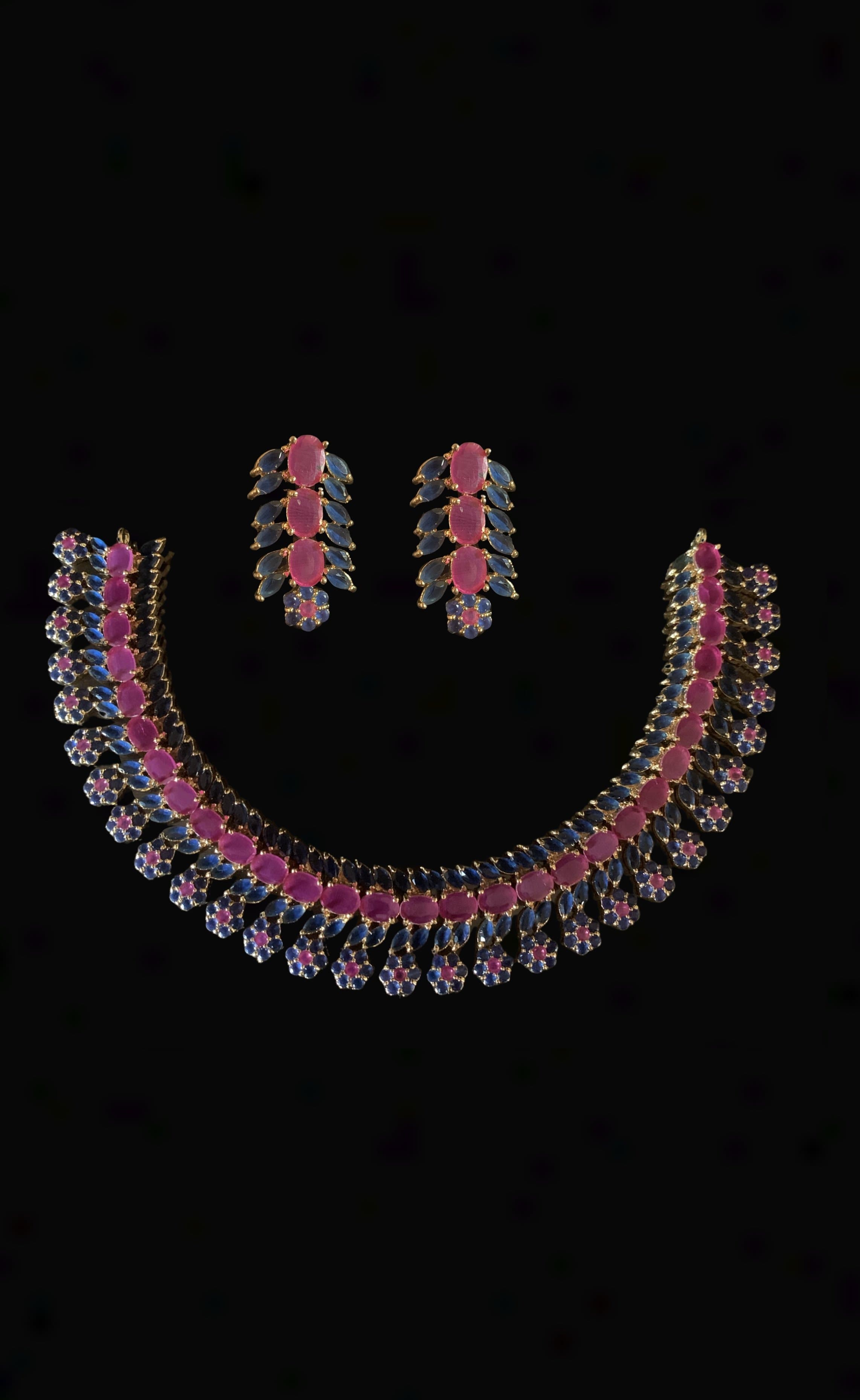 NS216 Ilma set in Ruby sapphires   (READY TO SHIP )