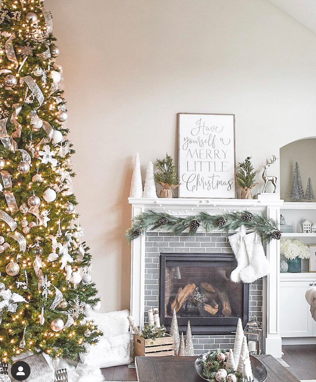 Have your self a Merry little Christmas framed quote sign / Christmas decor / large wall art / salted words