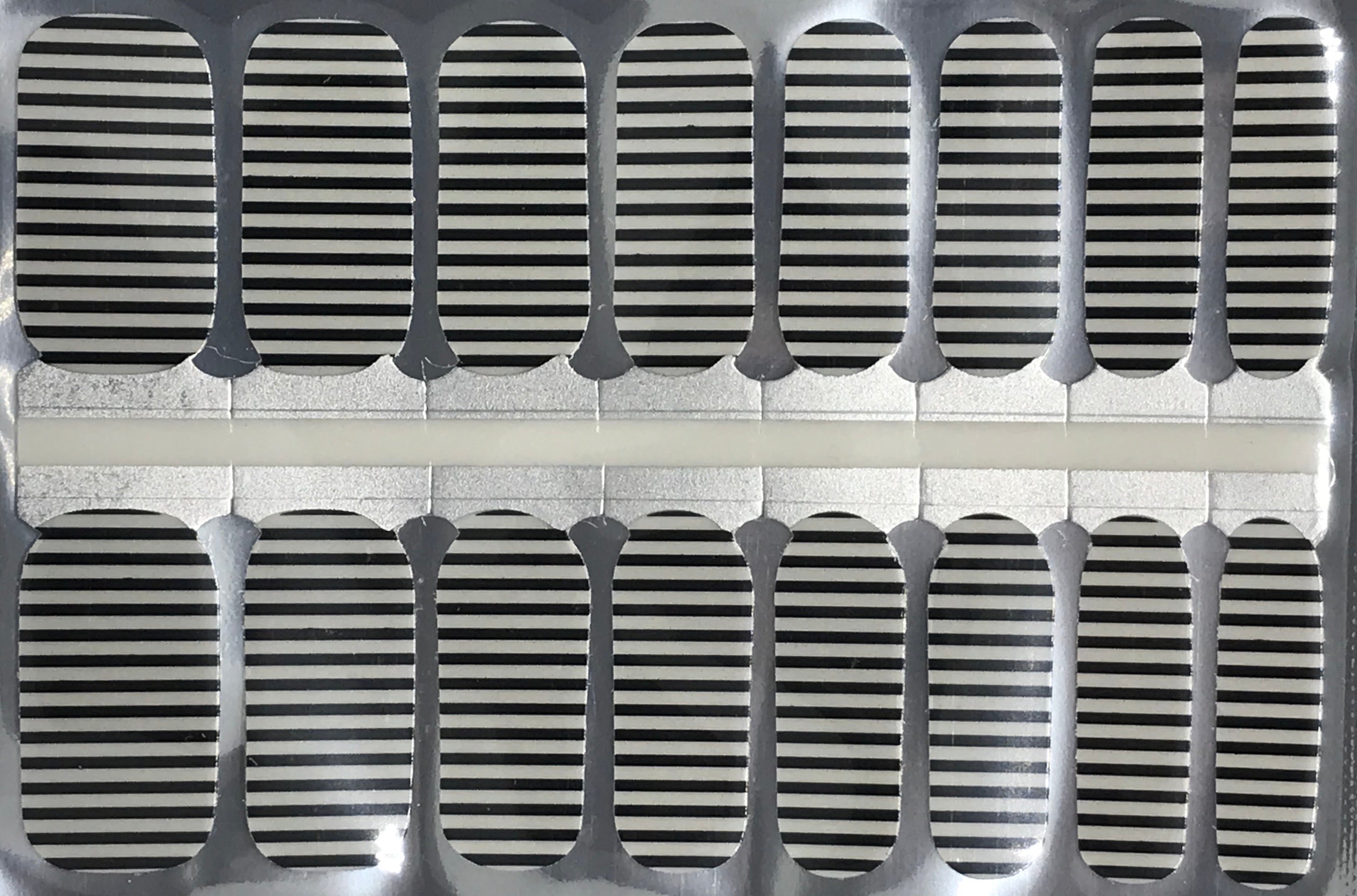 Black Stripe Sheer Overlay