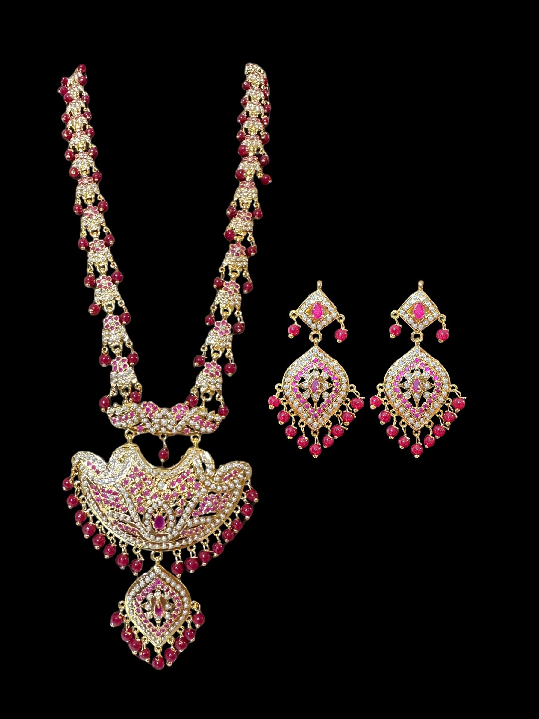 DLN22 Yashvi Rani haar with earrings ( READY TO SHIP )