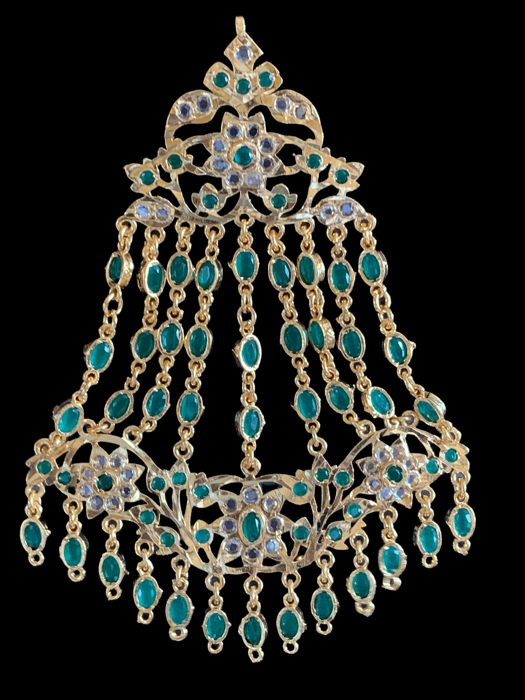 DJHR69 Abira jhoomar - green  ( READY TO SHIP )