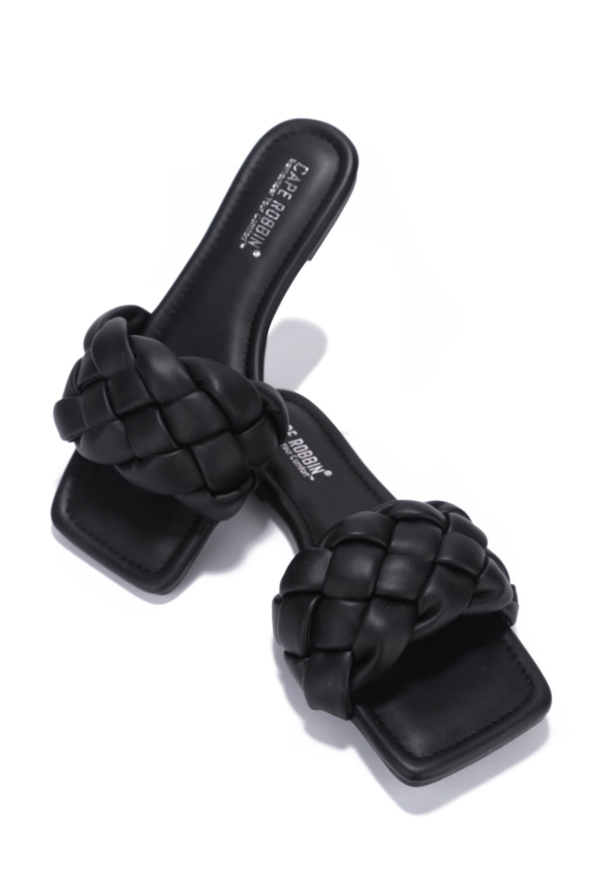 Slide Sandals: Vanessa Gyrl - Black