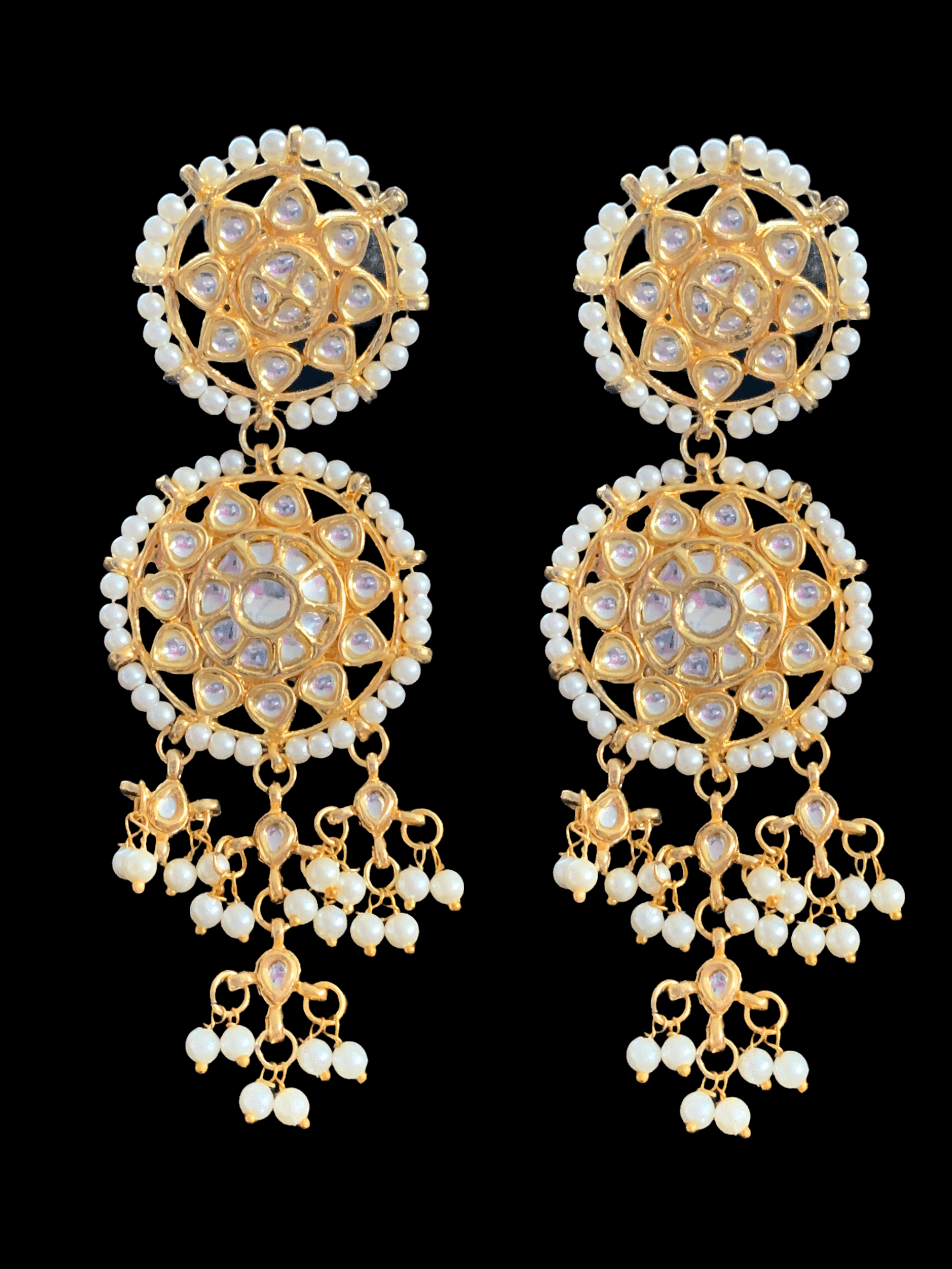 DER288 Kundan dangler earrings ( READY TO SHIP )