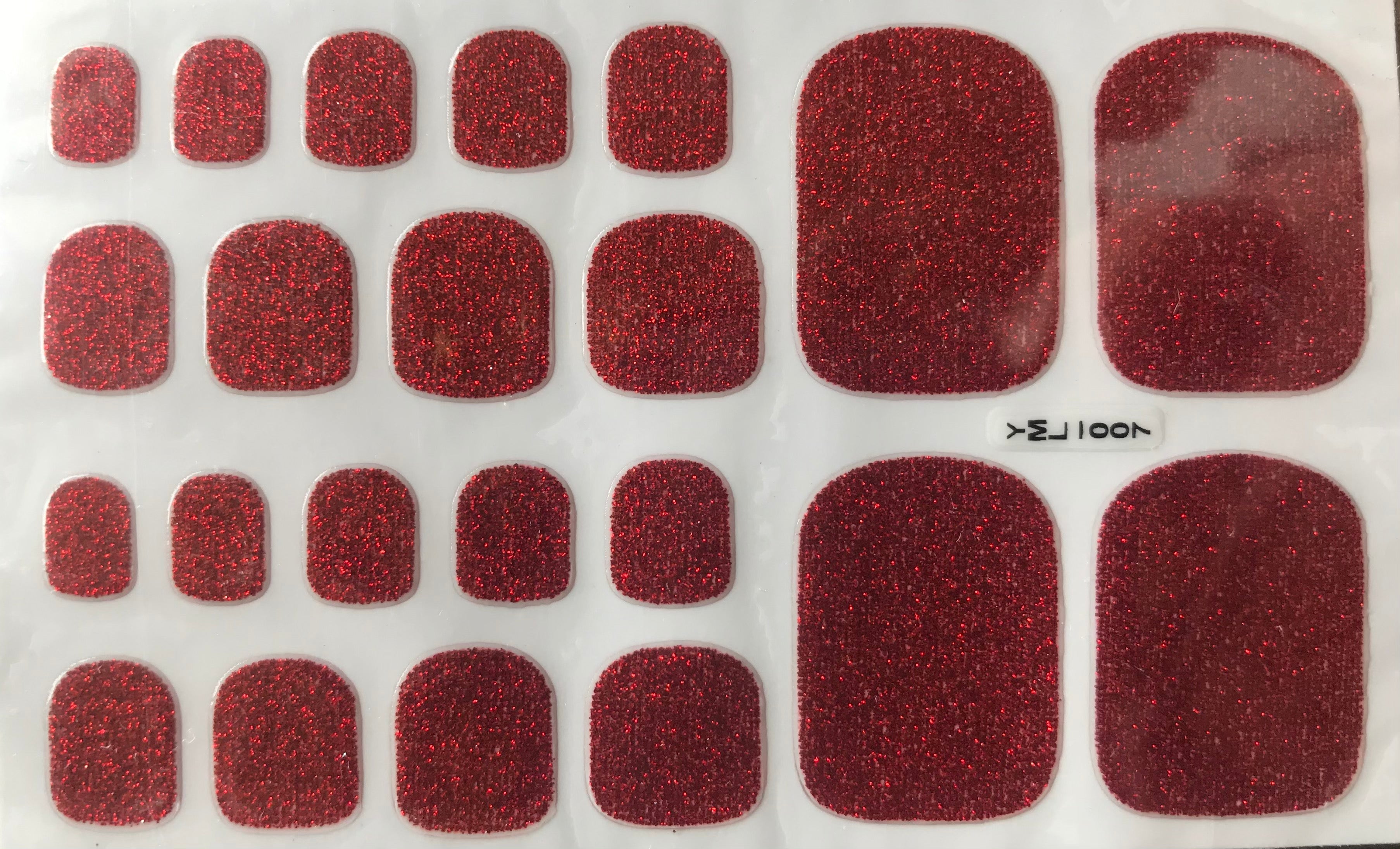 Kids &amp;amp; Toes - Ruby Red Glitter