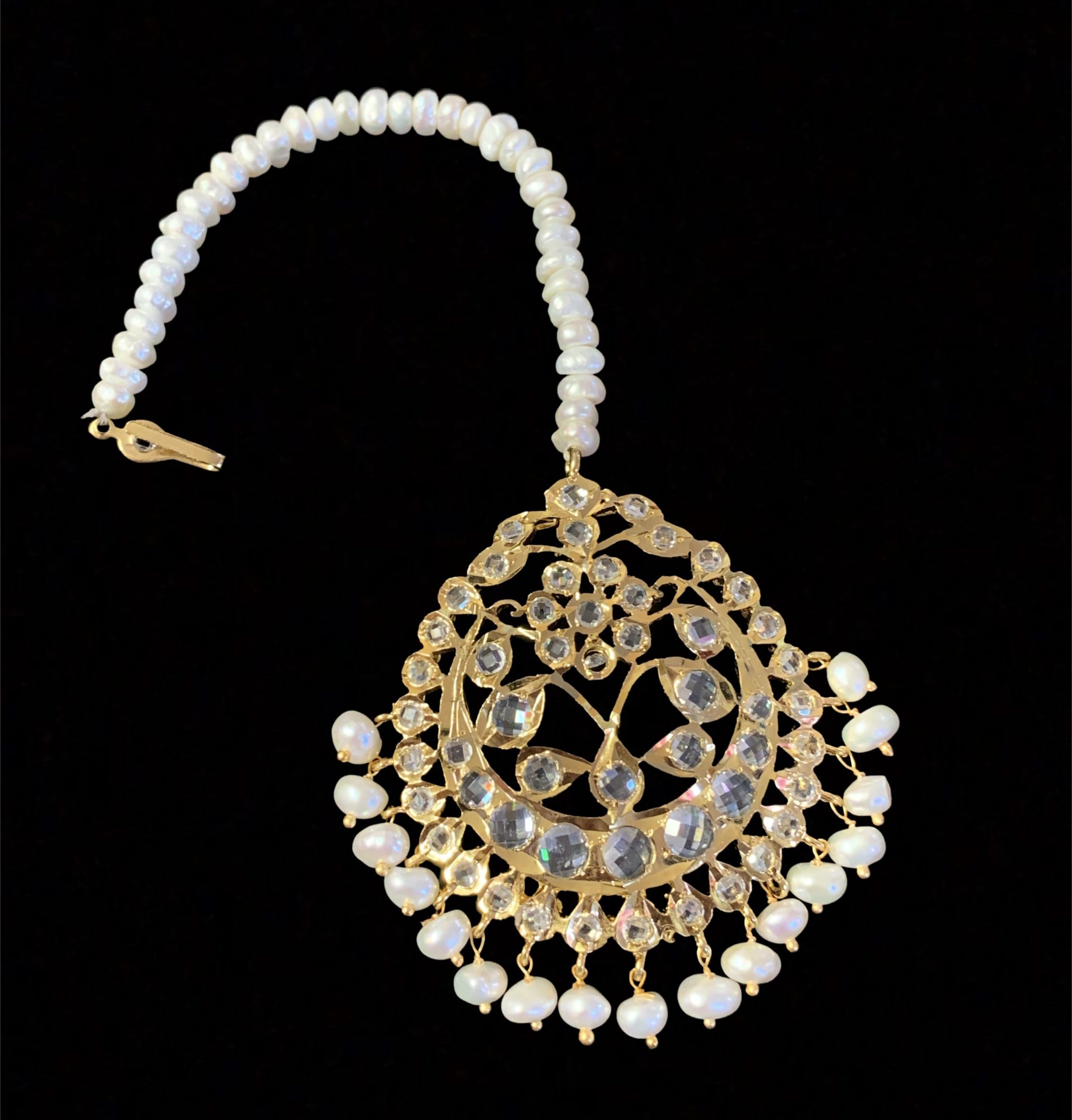 DJTK6 Zuha  tika in fresh water pearls ( READY TO SHIP)