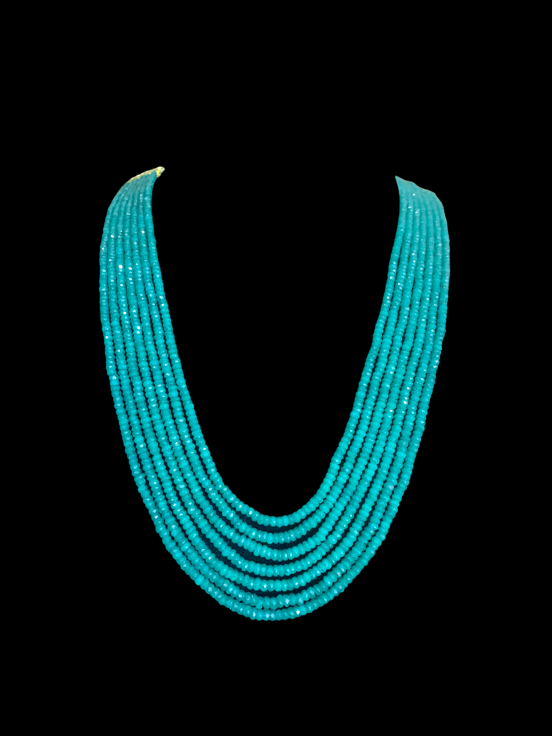 NS288 Emerald beads necklace (SHIPS IN 1 WEEK  )