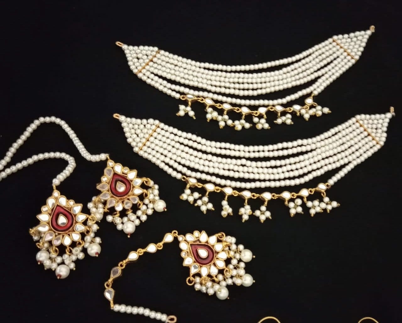 DJET30 Mahira earrings  tika ( READY TO SHIP  )