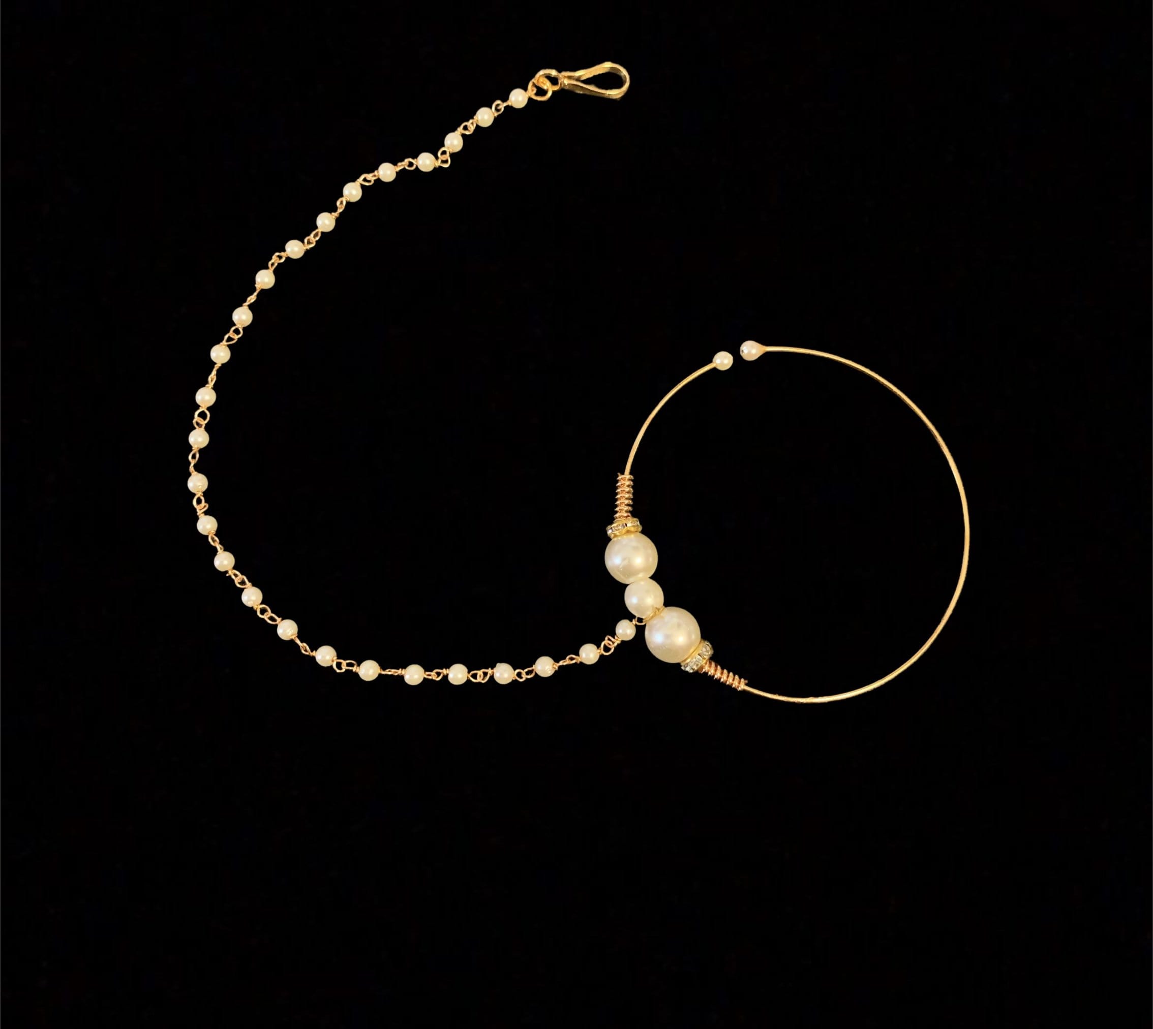 Pearl nosering ( READY TO SHIP )