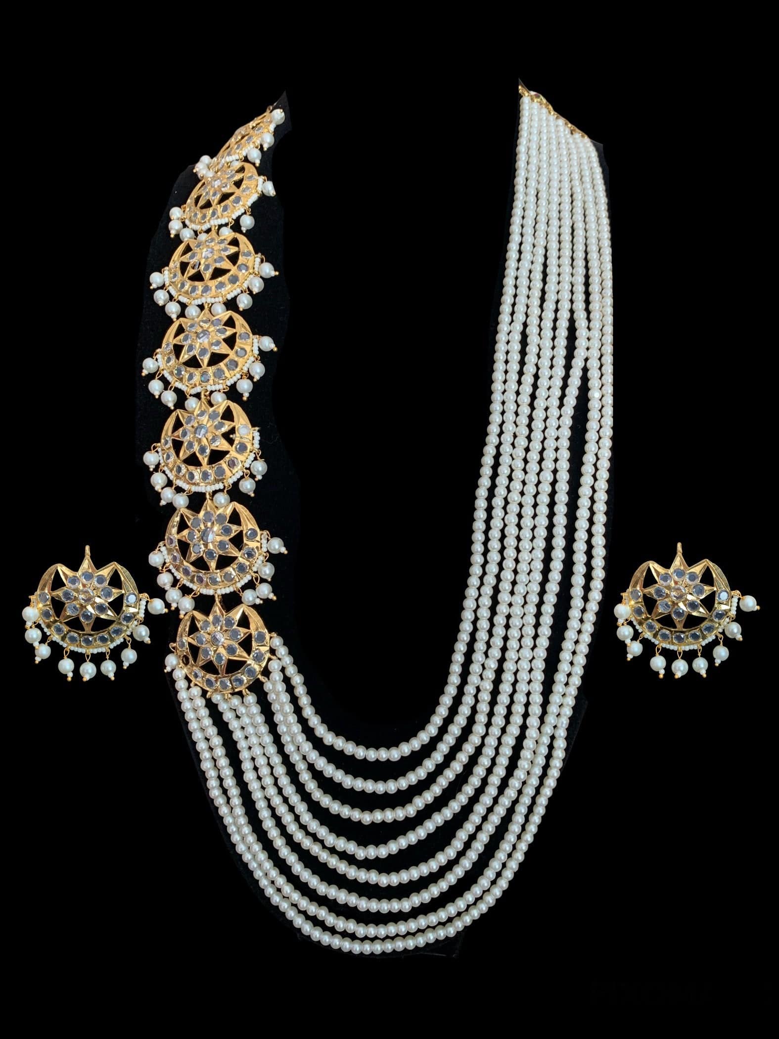 LN75  Darika Multi brooch necklace set ( SHIPS IN 4 WEEKS )