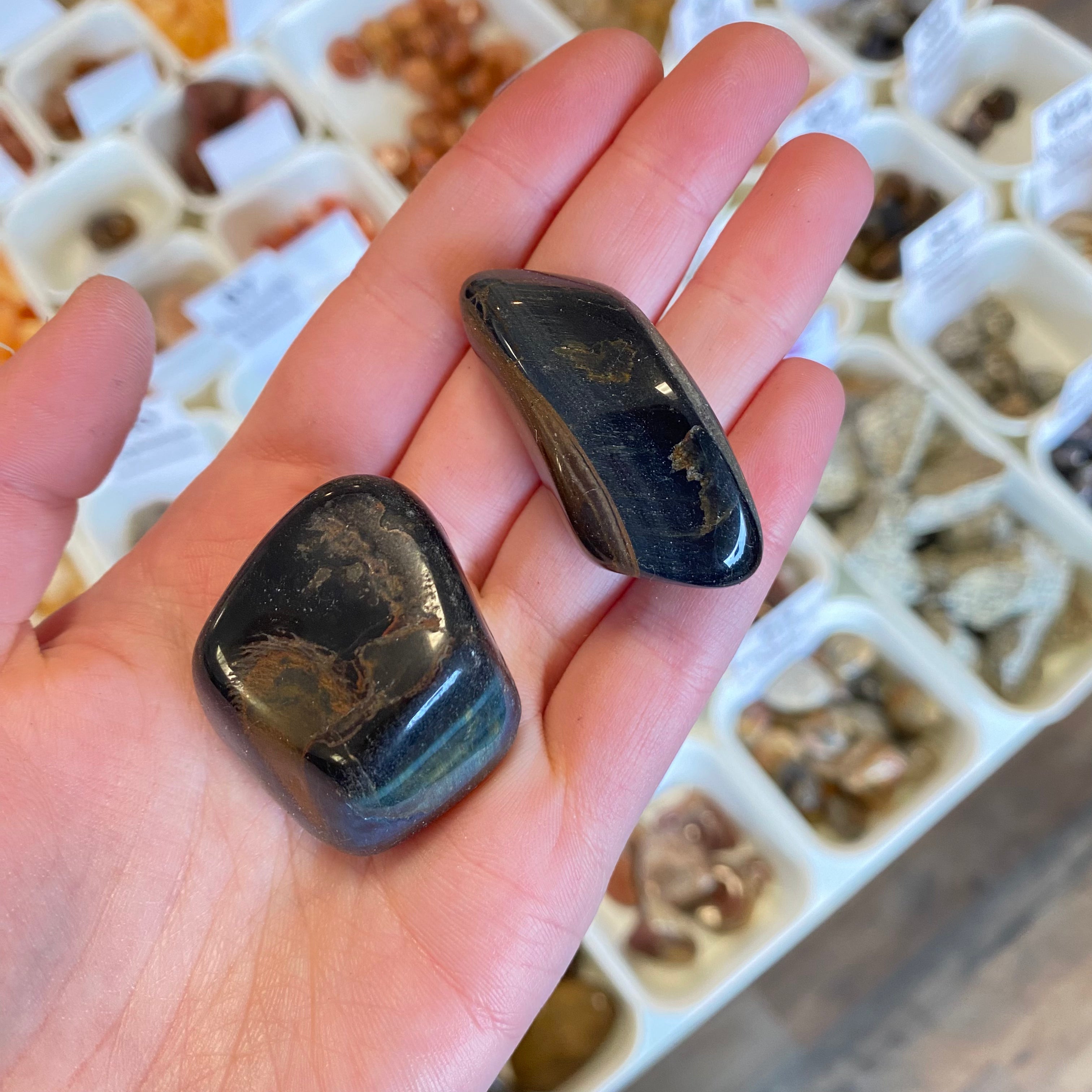 Blue Tigers Eye (Insight &amp;amp; Mental Clarity) Tumbled