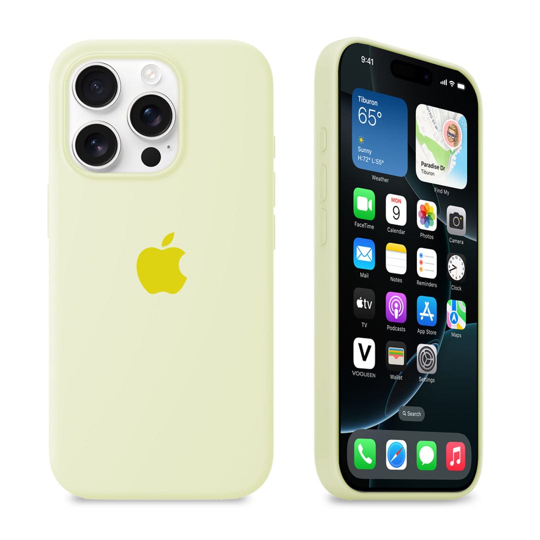 iPhone Silicone Case (Creamy Yellow)