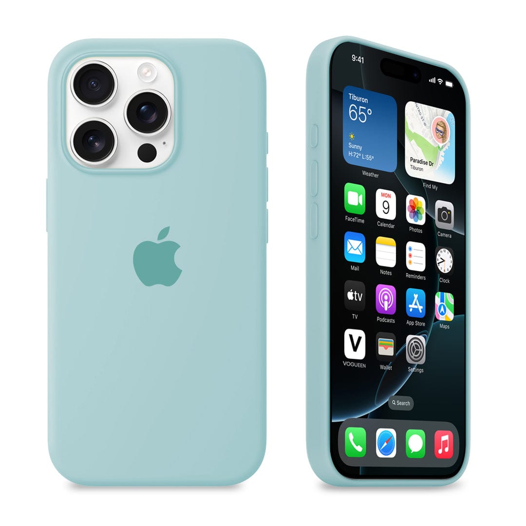 iPhone Silicone Case (Glacier Blue)