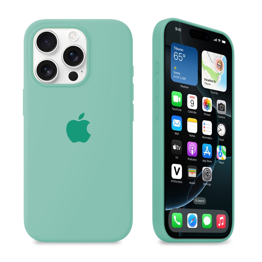 iPhone Silicone Case (Spearmint Green)