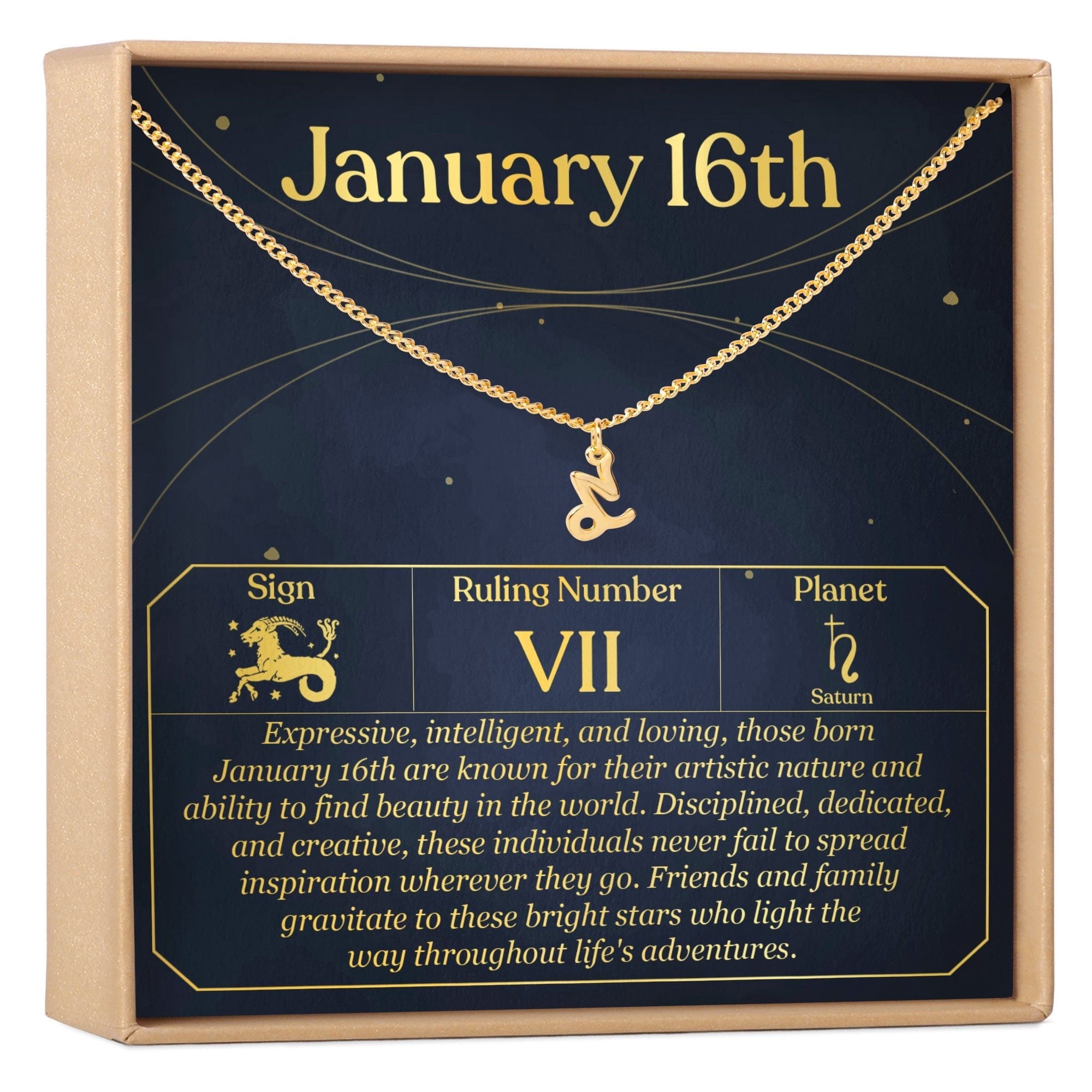 JANUARY 16TH CAPRICORN NECKLACE