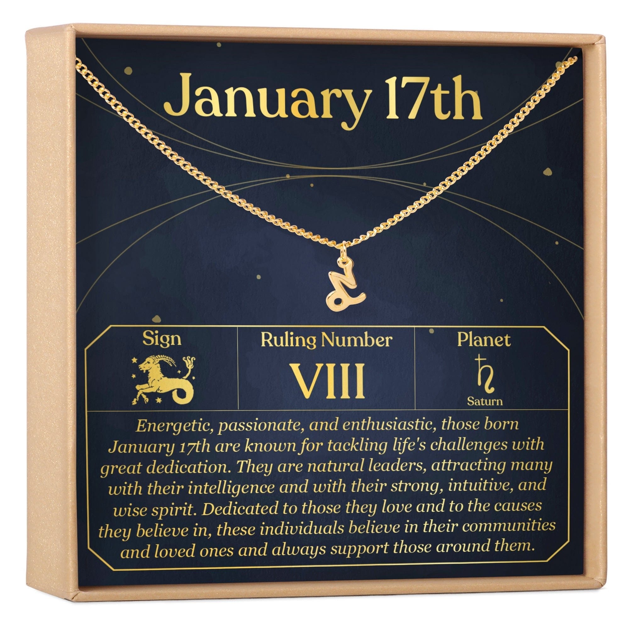 JANUARY 17TH CAPRICORN NECKLACE