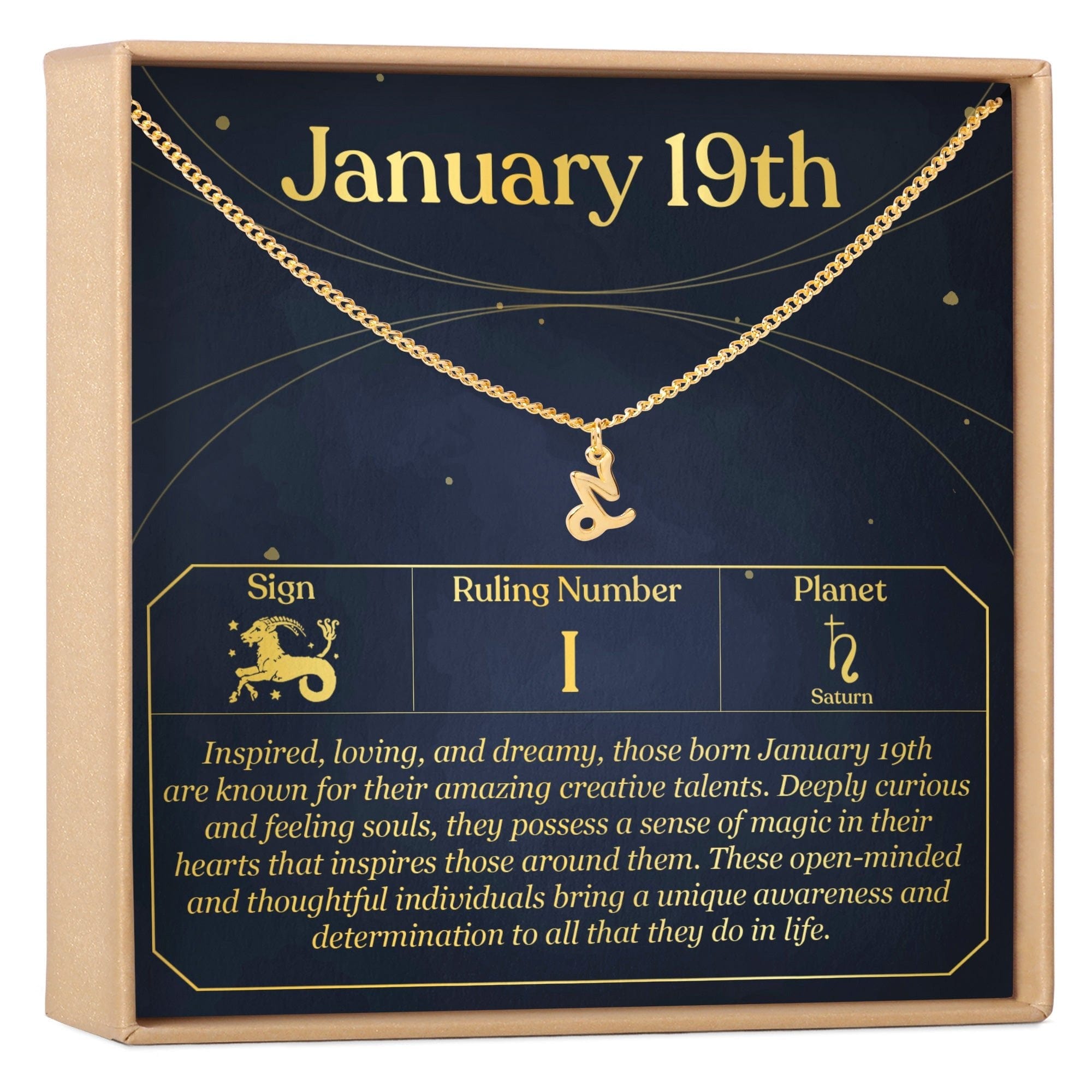 JANUARY 19TH CAPRICORN NECKLACE