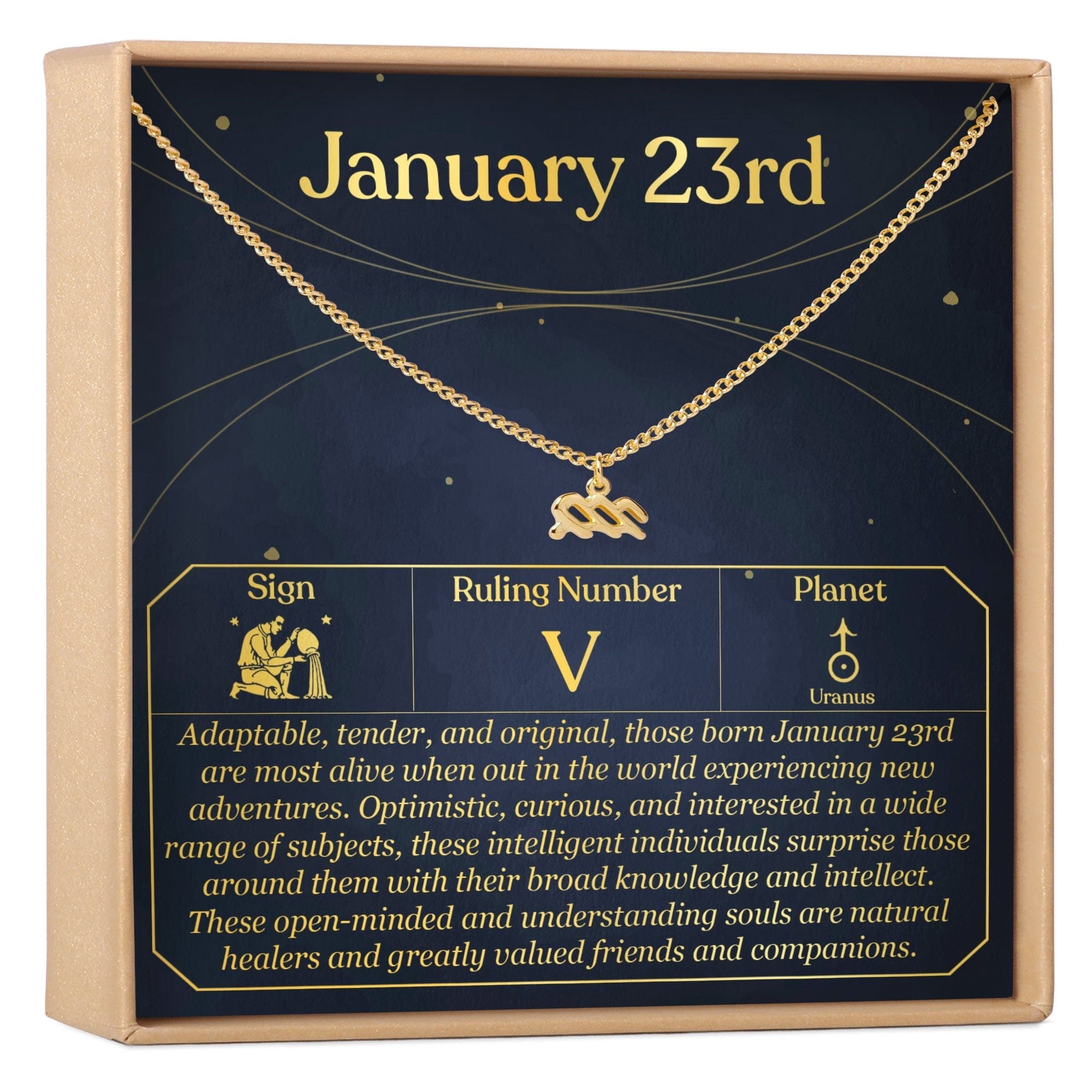 JANUARY 23RD AQUARIUS NECKLACE