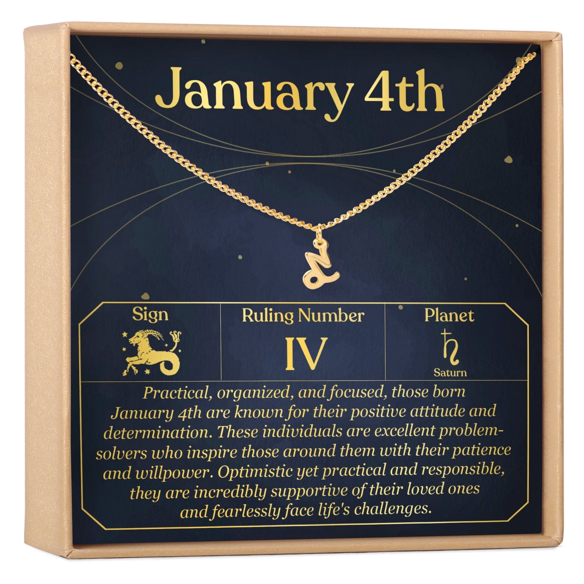 JANUARY 4TH CAPRICORN NECKLACE
