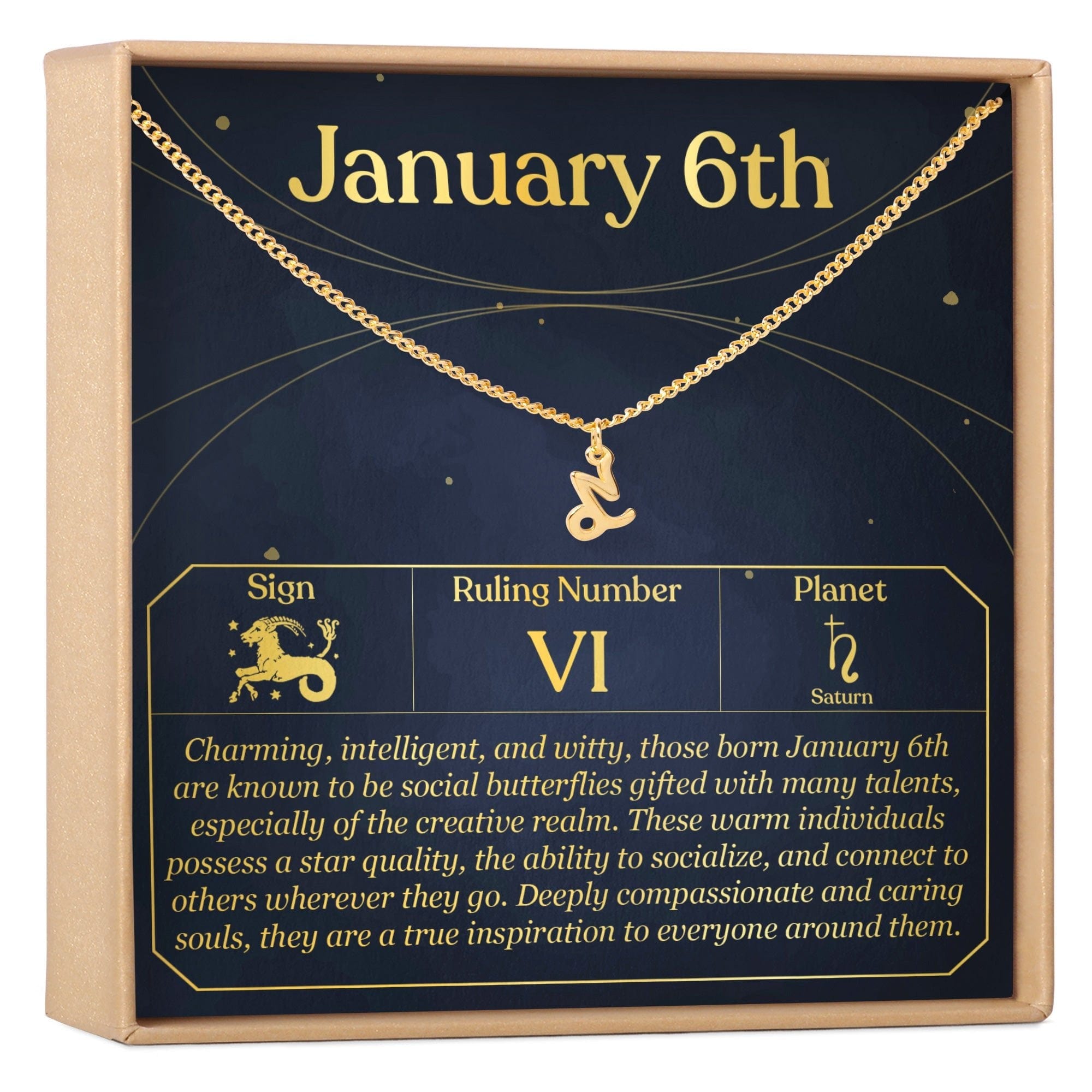 JANUARY 6TH CAPRICORN NECKLACE