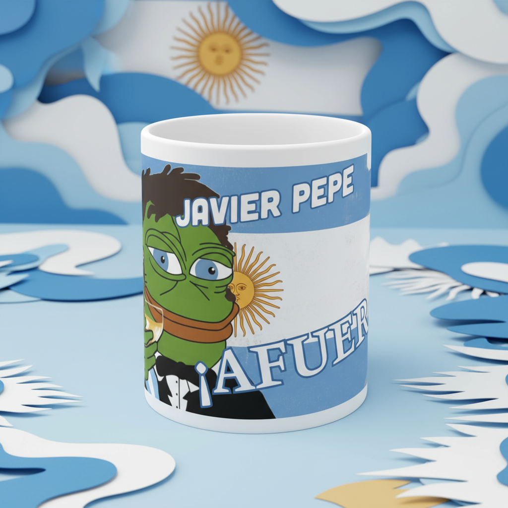 Javier Milei Pepe &amp;quot;Afuera&amp;quot; Mug - 4LibertyShop.com