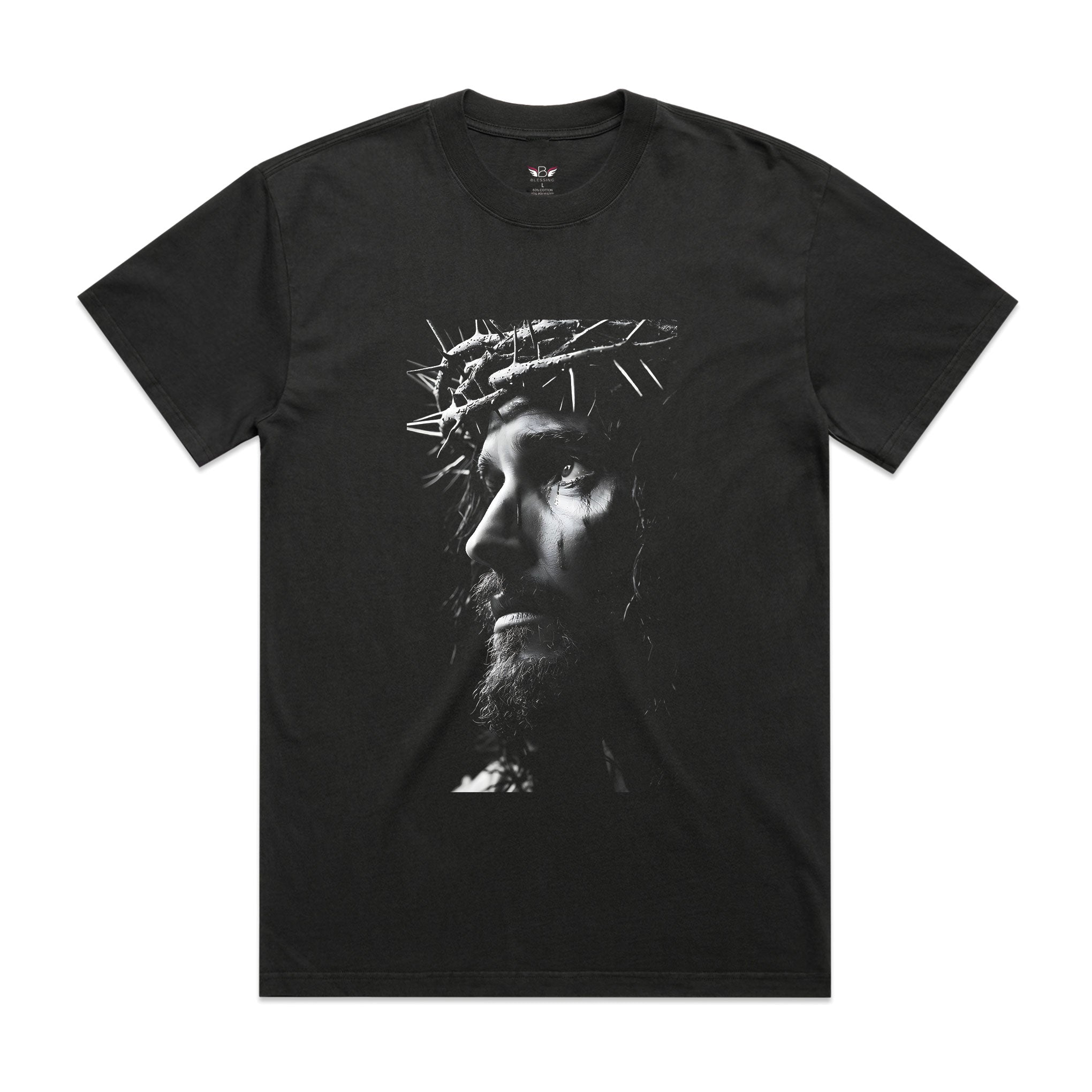 Men&amp;#39;s Heavy Faded Tee Oversized Jesus