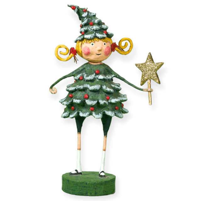 Jolly Holly Christmas Figurine by Lori Mitchell
