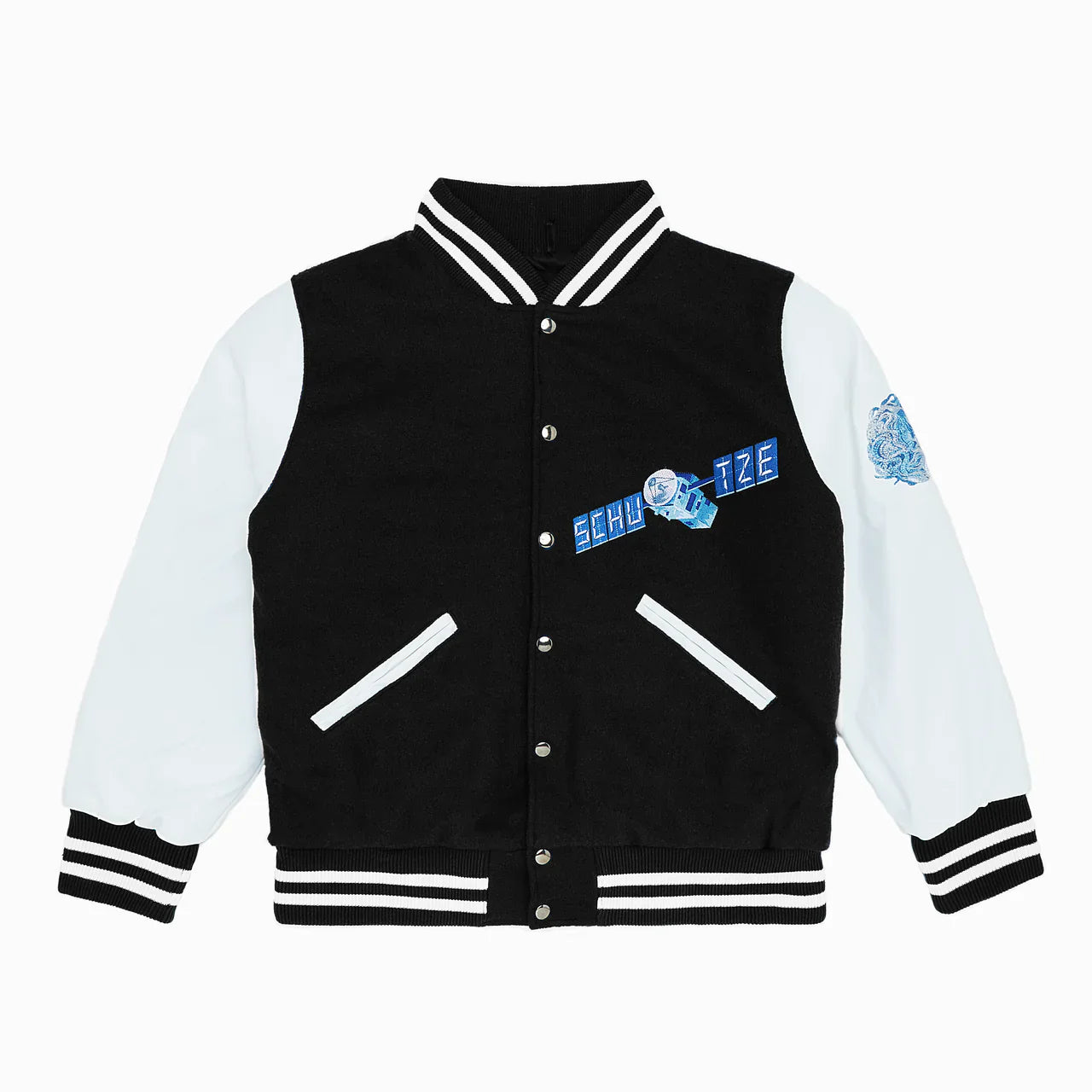 &amp;quot;Asteroids&amp;quot; Varsity Jacket black